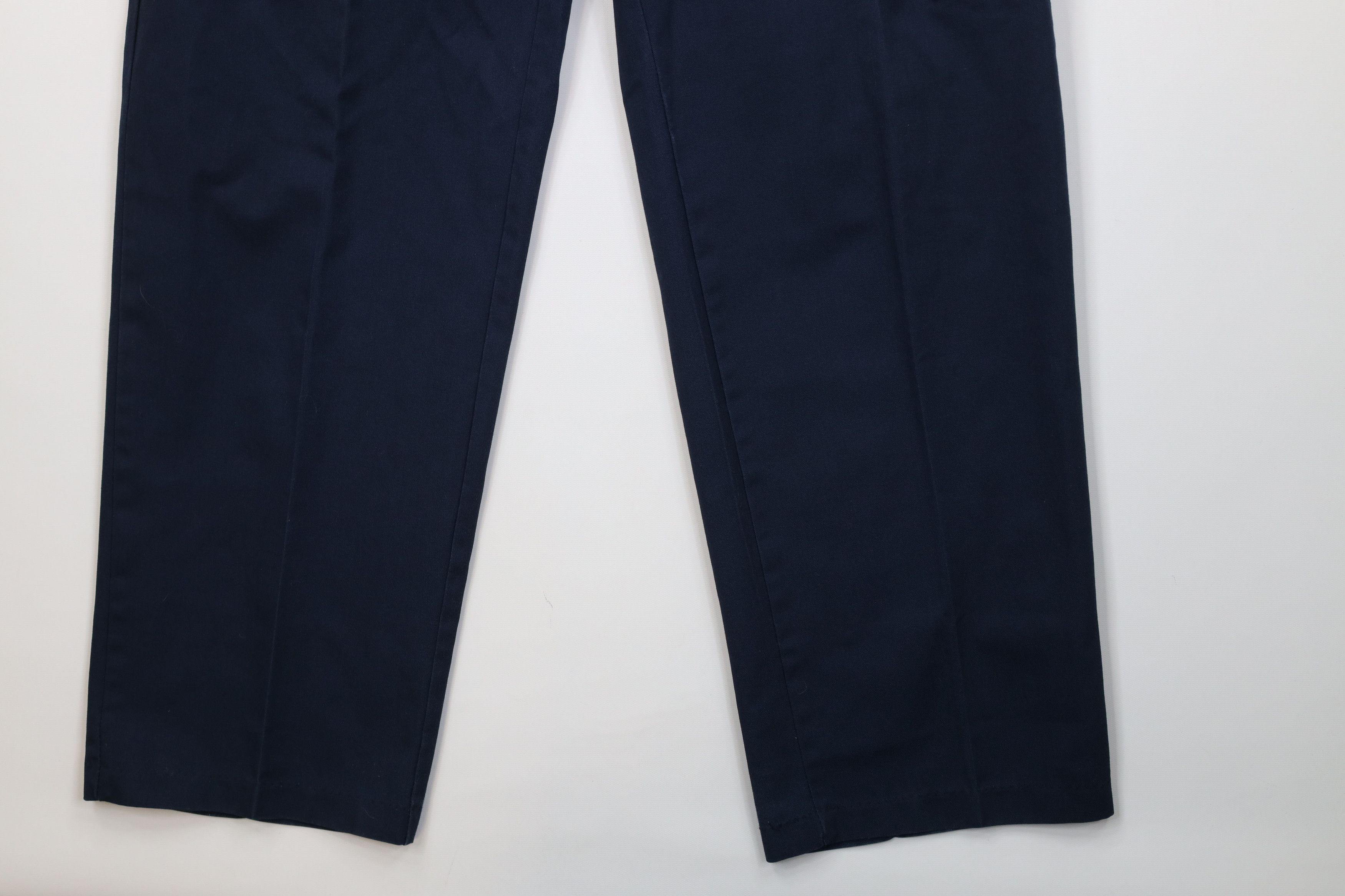 Vintage Vintage 90s Streetwear Wide Leg Cargo Pants Navy Workwear Size US 36 / EU 52 - 5 Thumbnail