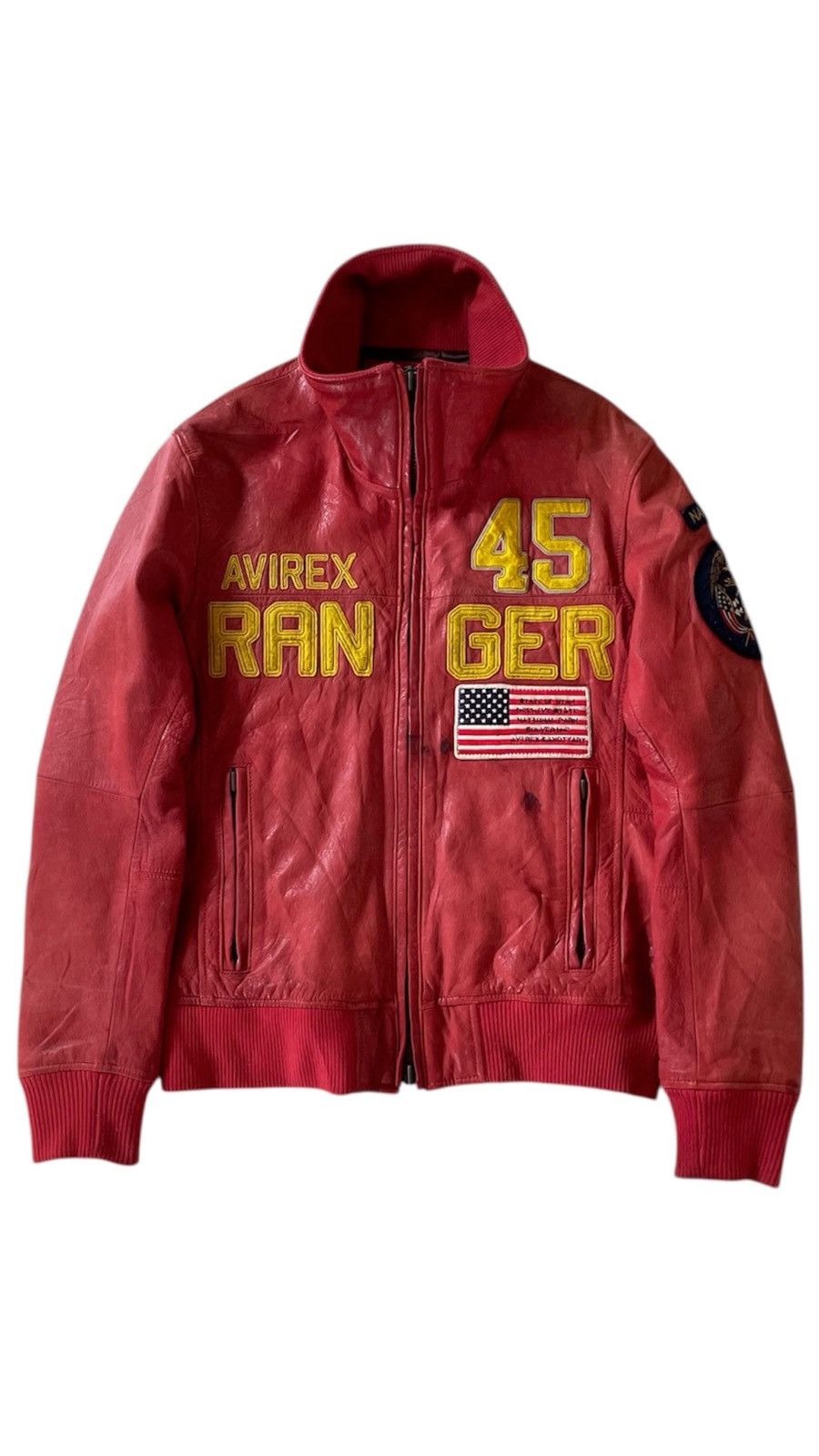 Avirex 💸BINDING OFFER💸AVIREX Goatskin Leather Bomber Jacket Size US M / EU 48-50 / 2 - 1 Thumbnail