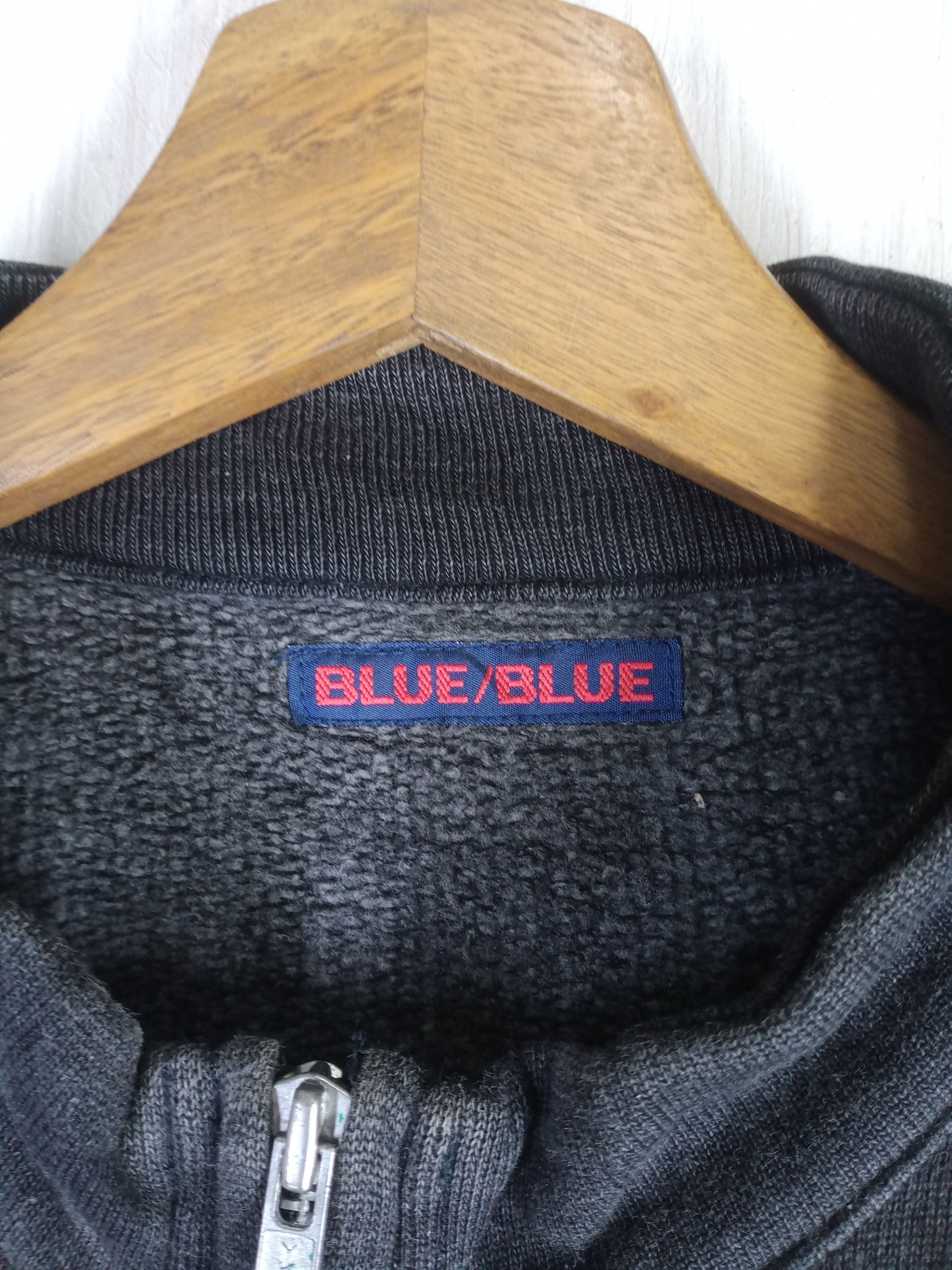 Blue Blue Japan Rare Vintage Blue Blue Japan Full Zipper Sweater Cardigan Size US L / EU 52-54 / 3 - 5 Thumbnail