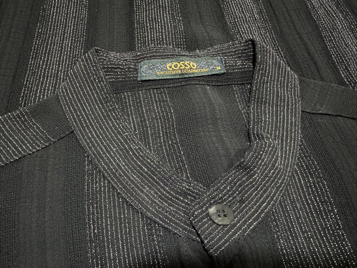 Japanese Brand 🔥Japanese Vintage Cosso Striped Rayon Shirt Mandarin Collar Size US M / EU 48-50 / 2 - 4 Thumbnail