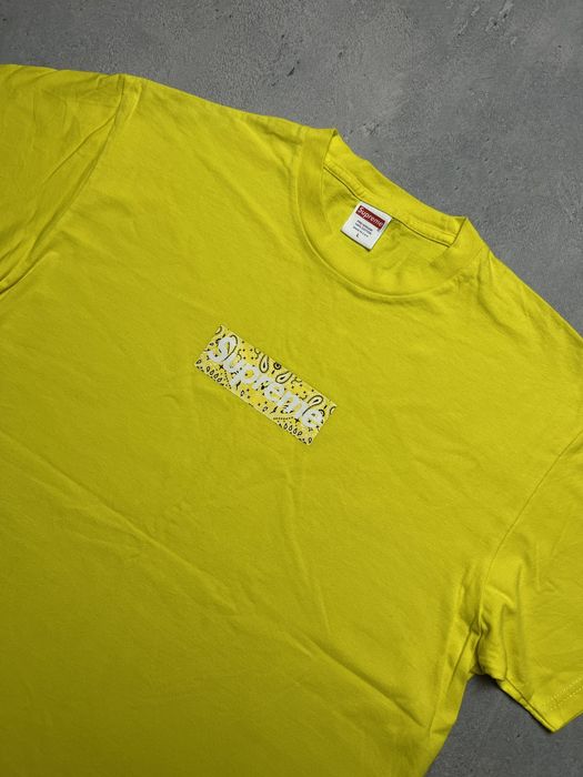 Supreme FW19 Supreme 🇺🇸 Bandana Box Logo crew neck T-shirt