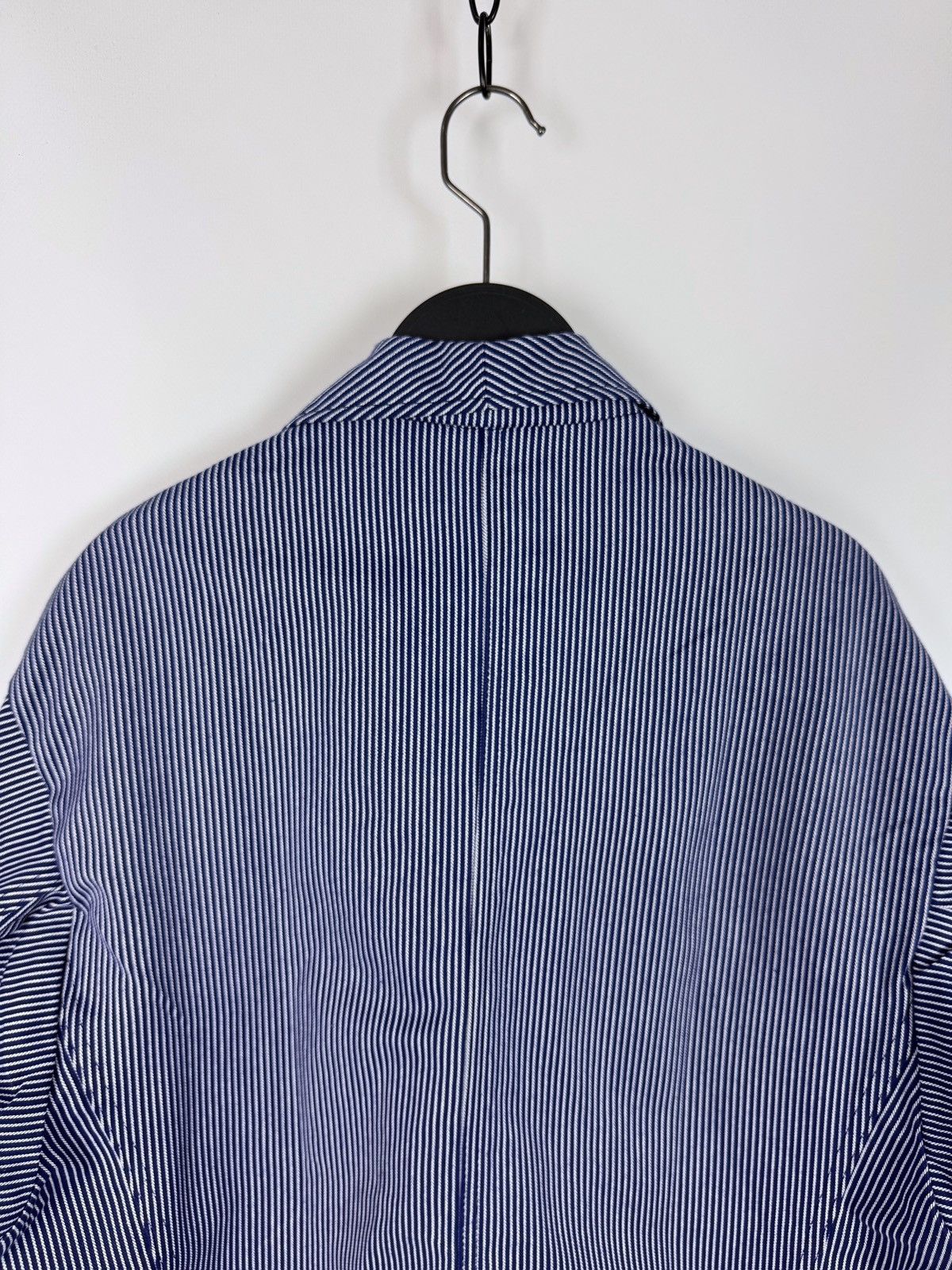 Vintage 80’s Vintage Fischer French Chore Striped Work Jacket Size US L / EU 52-54 / 3 - 12 Thumbnail
