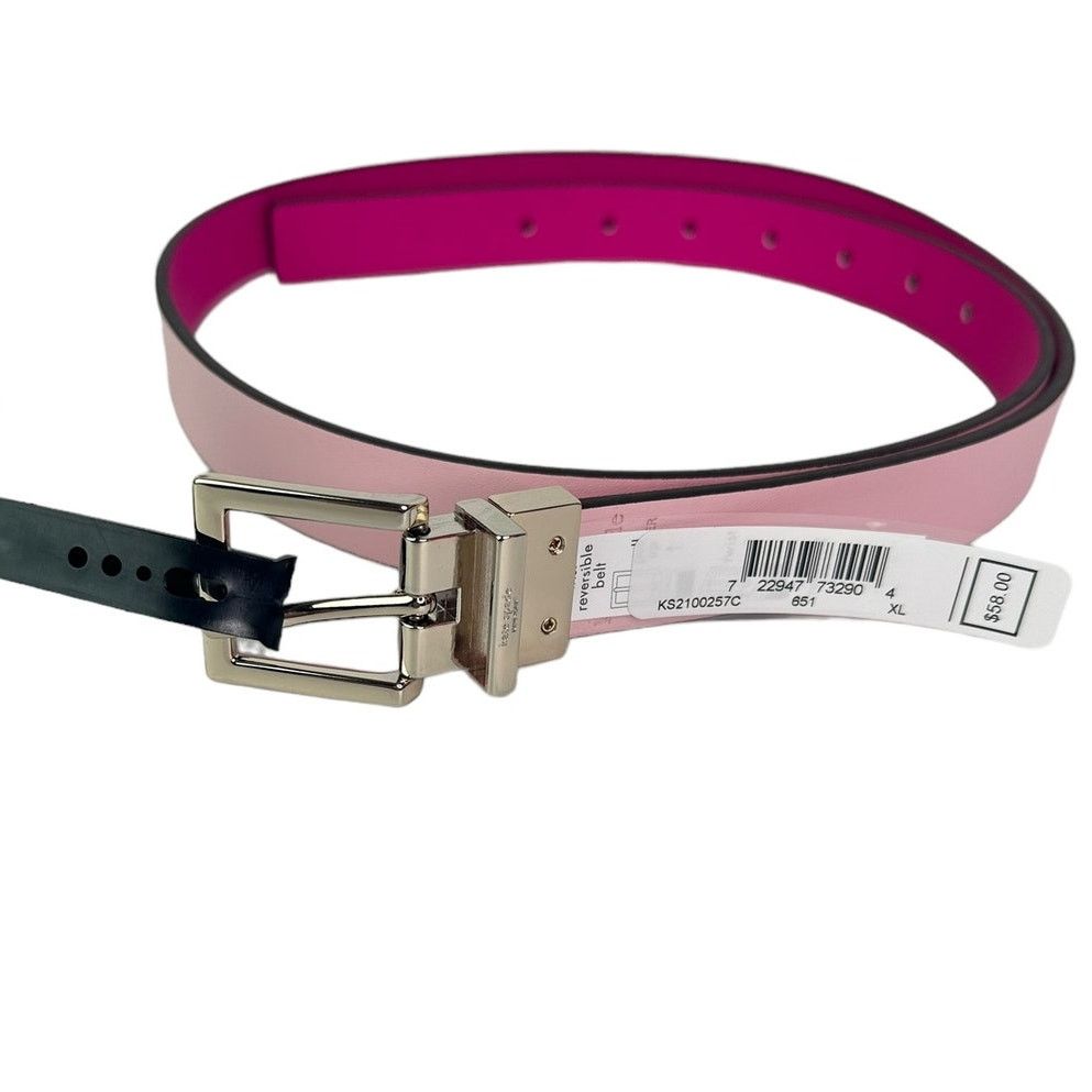 Kate Spade Kate Spade Reversible Belt XL Vivid Snapdragon and Pink Size ONE SIZE - 5 Thumbnail
