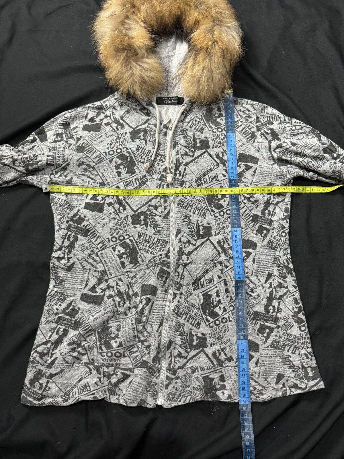 If Six Was Nine × Japanese Brand × Le Grande Bleu (L.G.B.) Fur hoodie poem full art ifsix lgb style Size US M / EU 48-50 / 2 - 6 Thumbnail