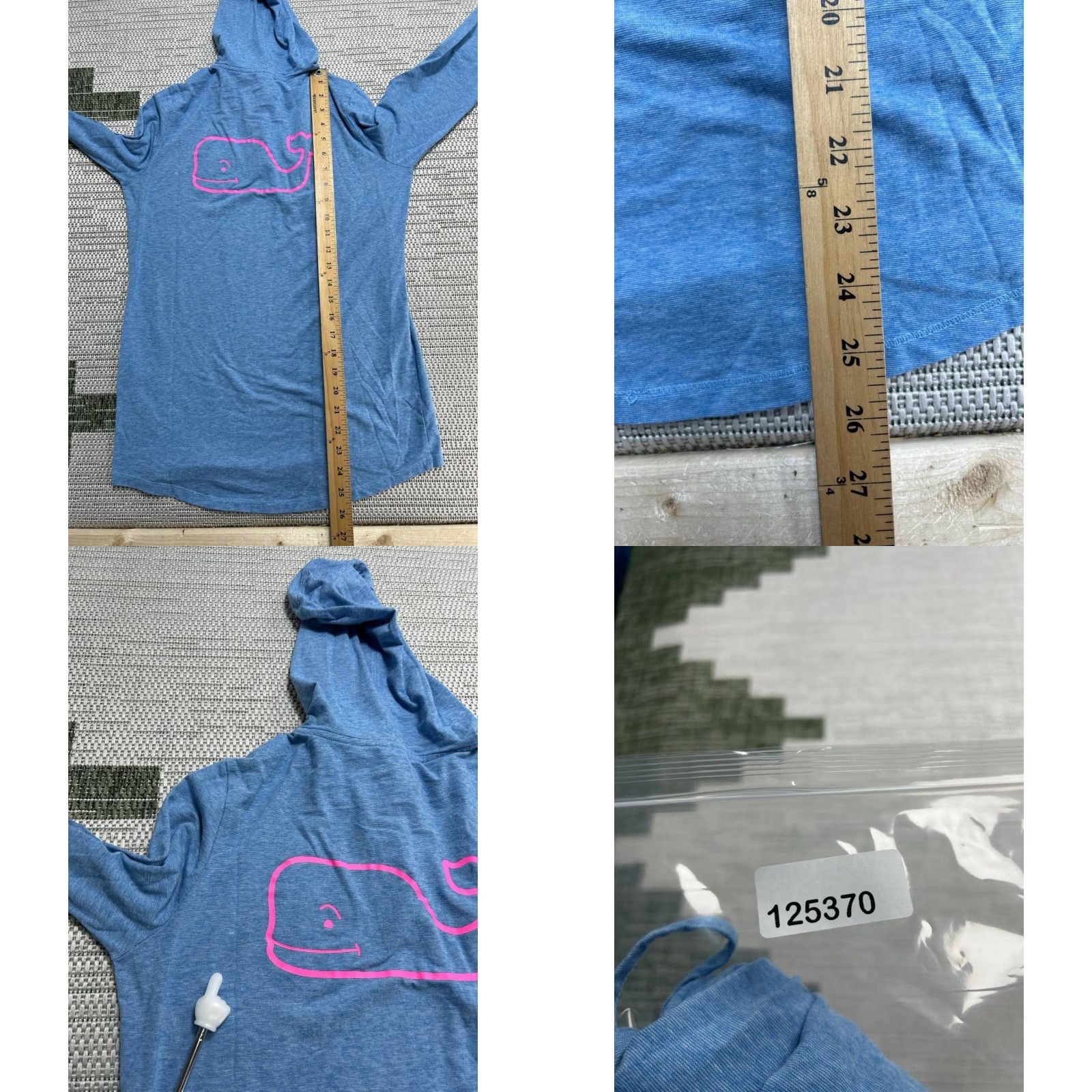 Vineyard Vines Vineyard Vines T Shirt Womens XS Edgartown Blue Whale Logo Nylon Stretch Hooded Size XS / US 0-2 / IT 36-38 - 8 Thumbnail