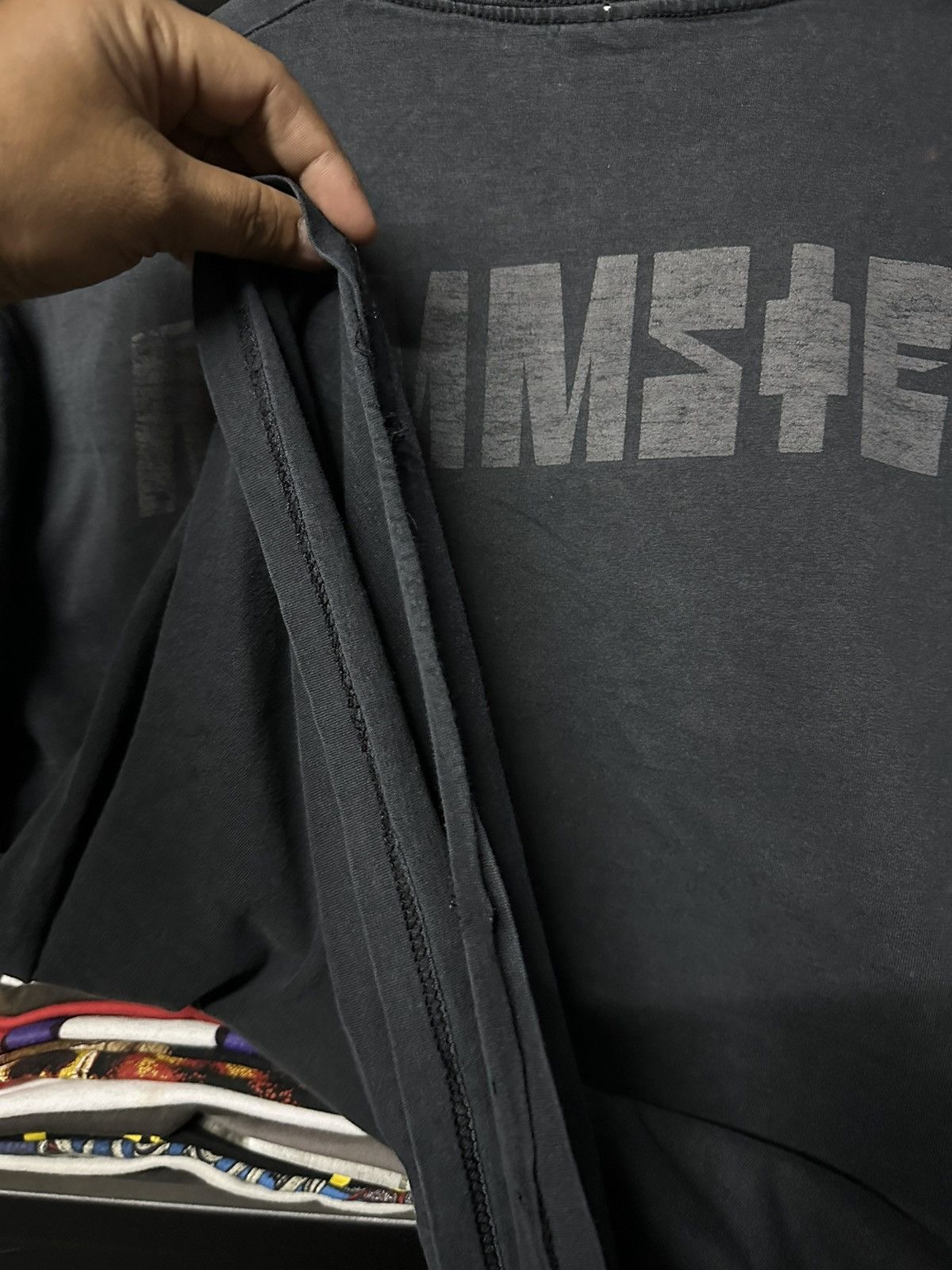 Band Tees × Vintage Thrashed Vintage Rammstein Promo Distressed Faded Tee Size US L / EU 52-54 / 3 - 11 Thumbnail