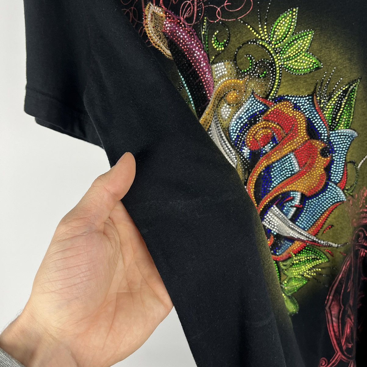 Christian Audigier Vintage Christian Audigier Ed Hardy rare y2k skulls tee 90’s Size US L / EU 52-54 / 3 - 7 Thumbnail