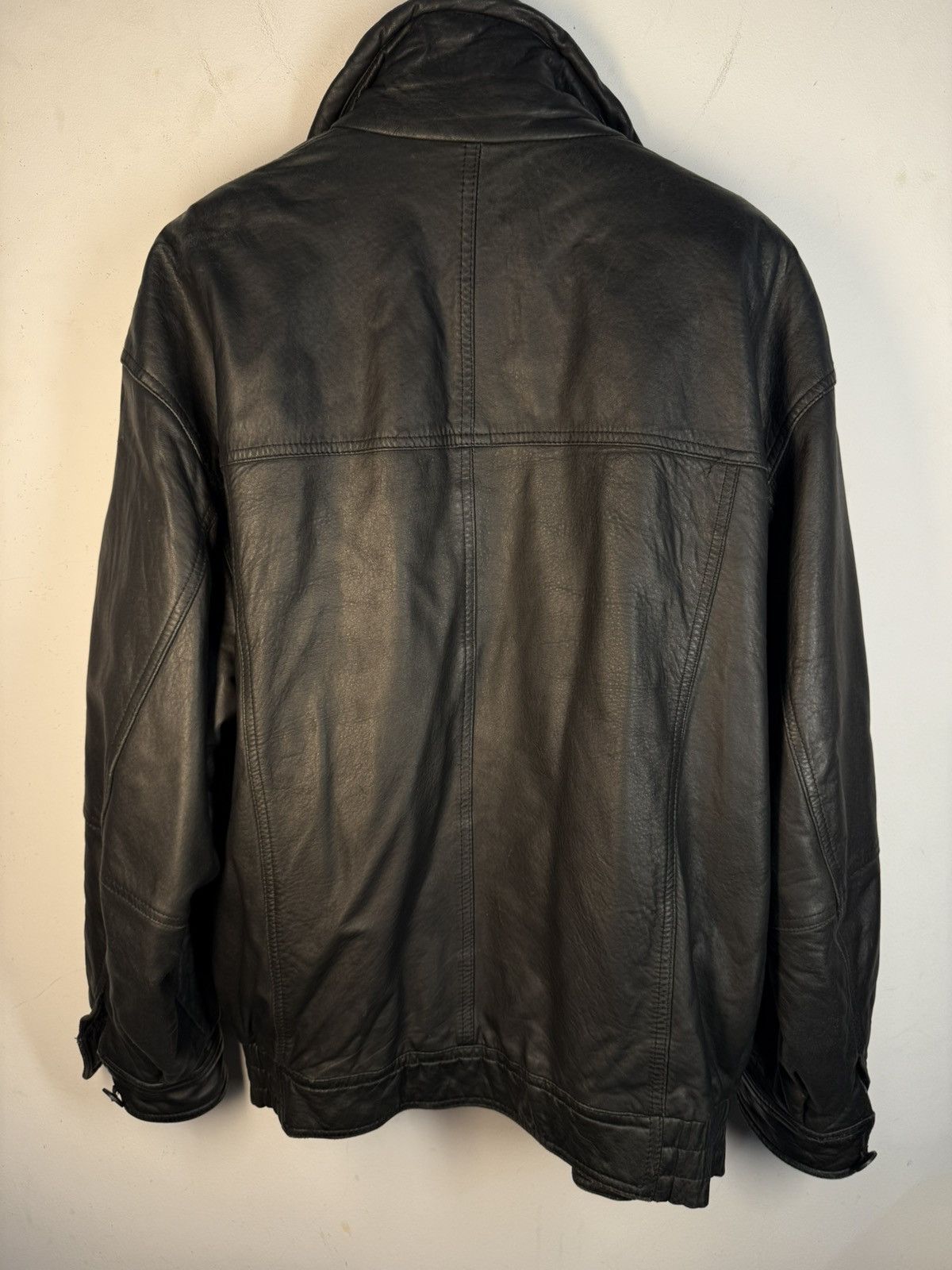 Yves Saint Laurent 90s YSL Leather Jacket Black Soft Vintage Rare Bomber Size US M / EU 48-50 / 2 - 8 Thumbnail