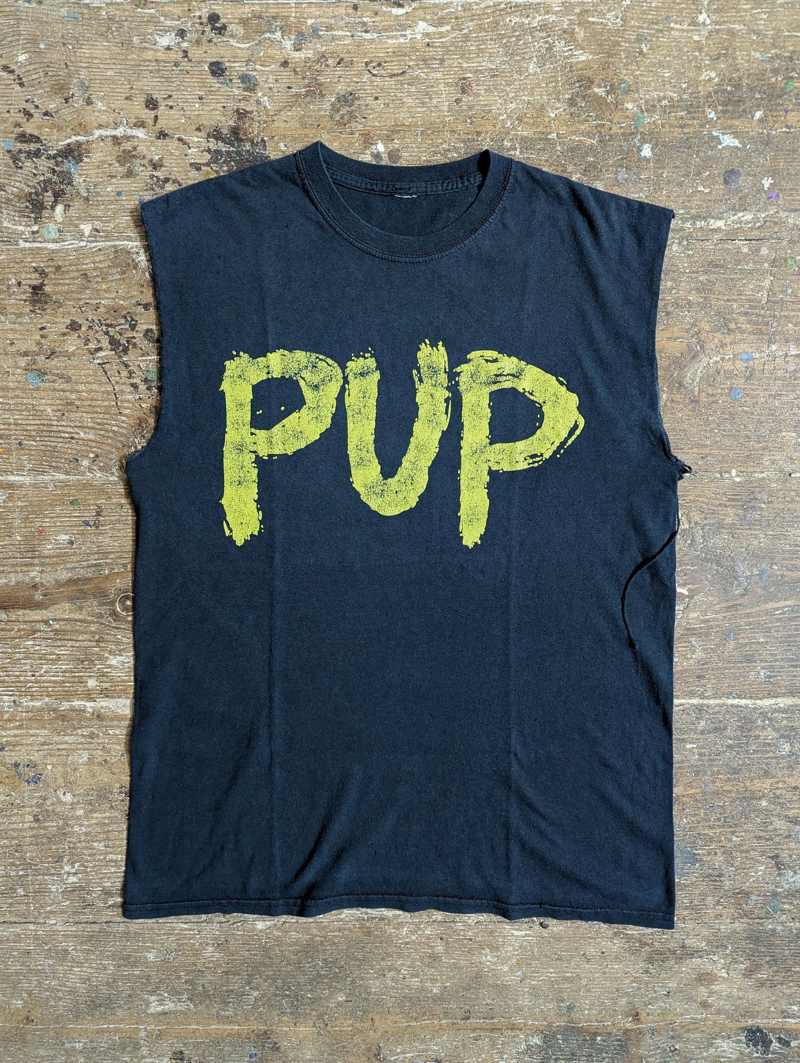 Band Tees Rare! 00s Pup Logo Sleeveless T Shirt Size US M / EU 48-50 / 2 - 1 Thumbnail