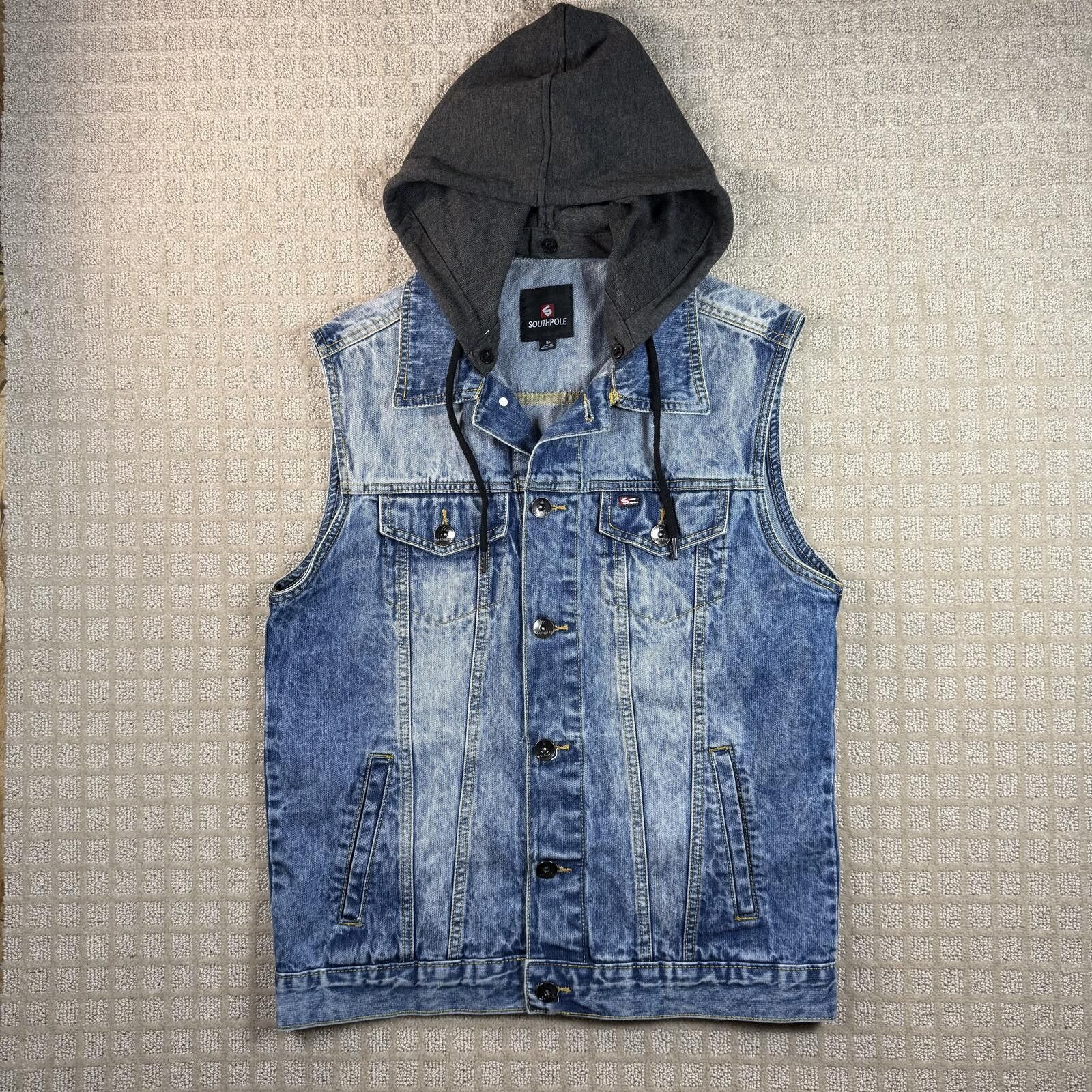 Southpole Y2K Southpole Denim Vest Hoodie Small Size US S / EU 44-46 / 1 - 1 Thumbnail
