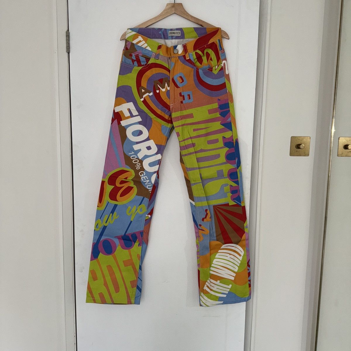 Fiorucci Fiorucci x Lakwena print jeans Size 30" / US 8 / IT 44 - 1 Thumbnail
