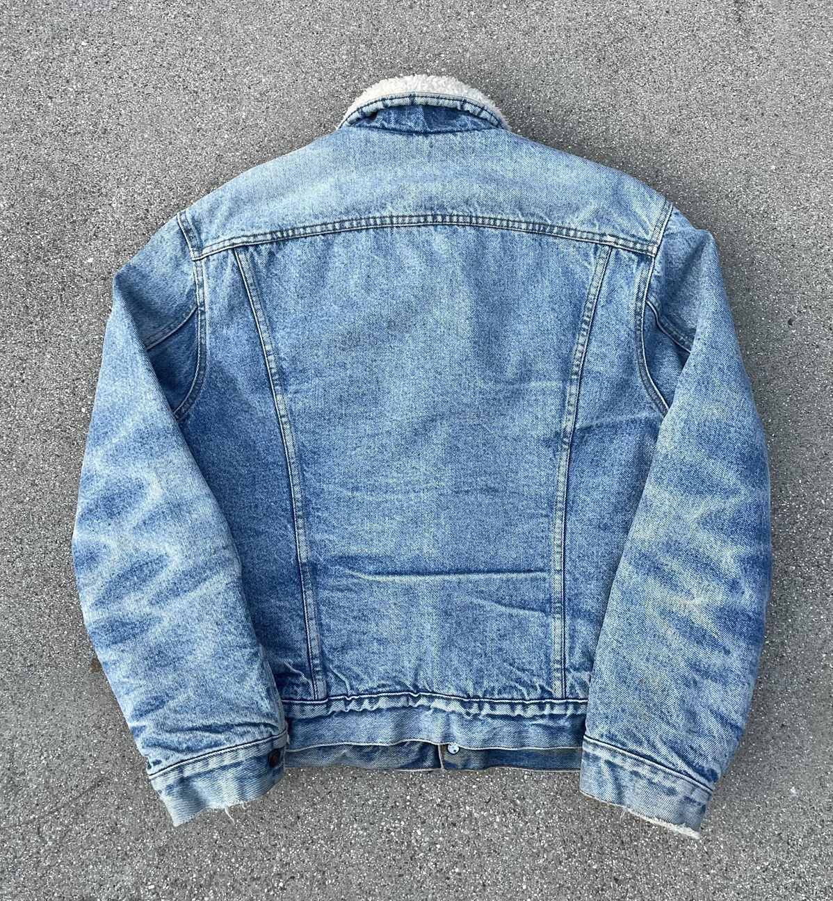 Levi's Vintage Levi’s Orange Tab Sherpa Lined Trucker Jacket 44 Size US M / EU 48-50 / 2 - 2 Thumbnail