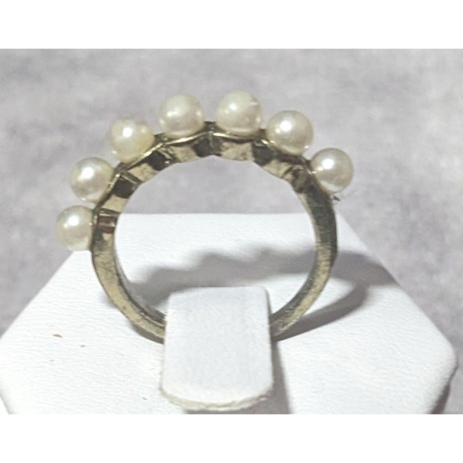 Other Vintage Coquette Glam Single Row Faux Pearl Ring Size 6 Size ONE SIZE - 3 Thumbnail