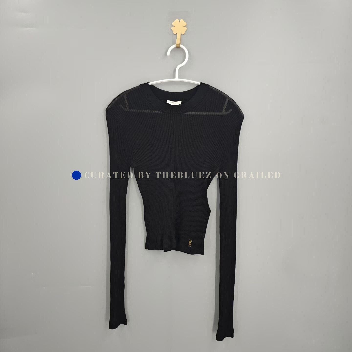 Saint Laurent Paris Saint Laurent Black Gold Logo Base Layer Size M / US 6-8 / IT 42-44 - 1 Thumbnail