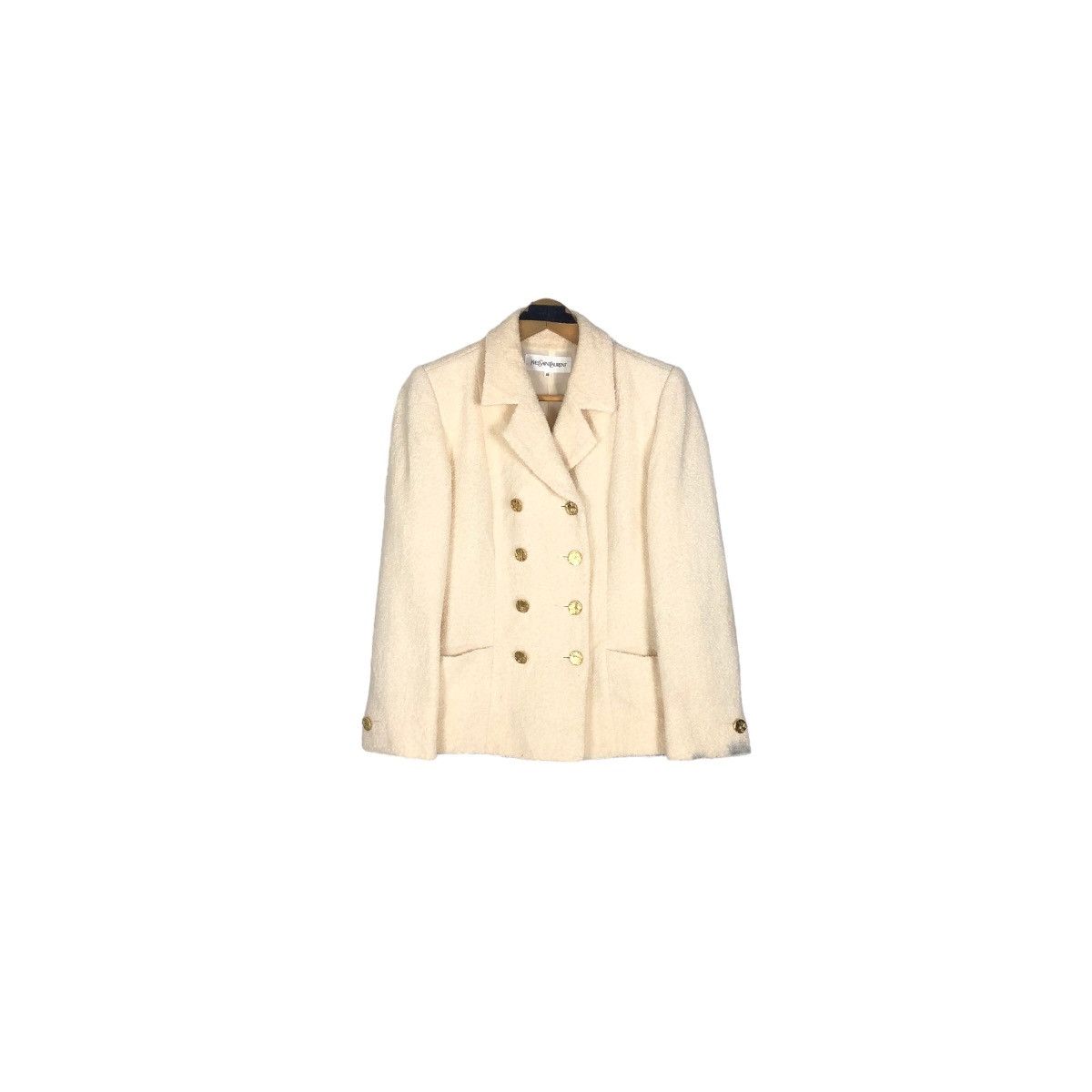 Yves Saint Laurent Yves Saint Laurent Short Coat Wool Light Jacket Luxury Size XS / US 0-2 / IT 36-38 - 2 Thumbnail