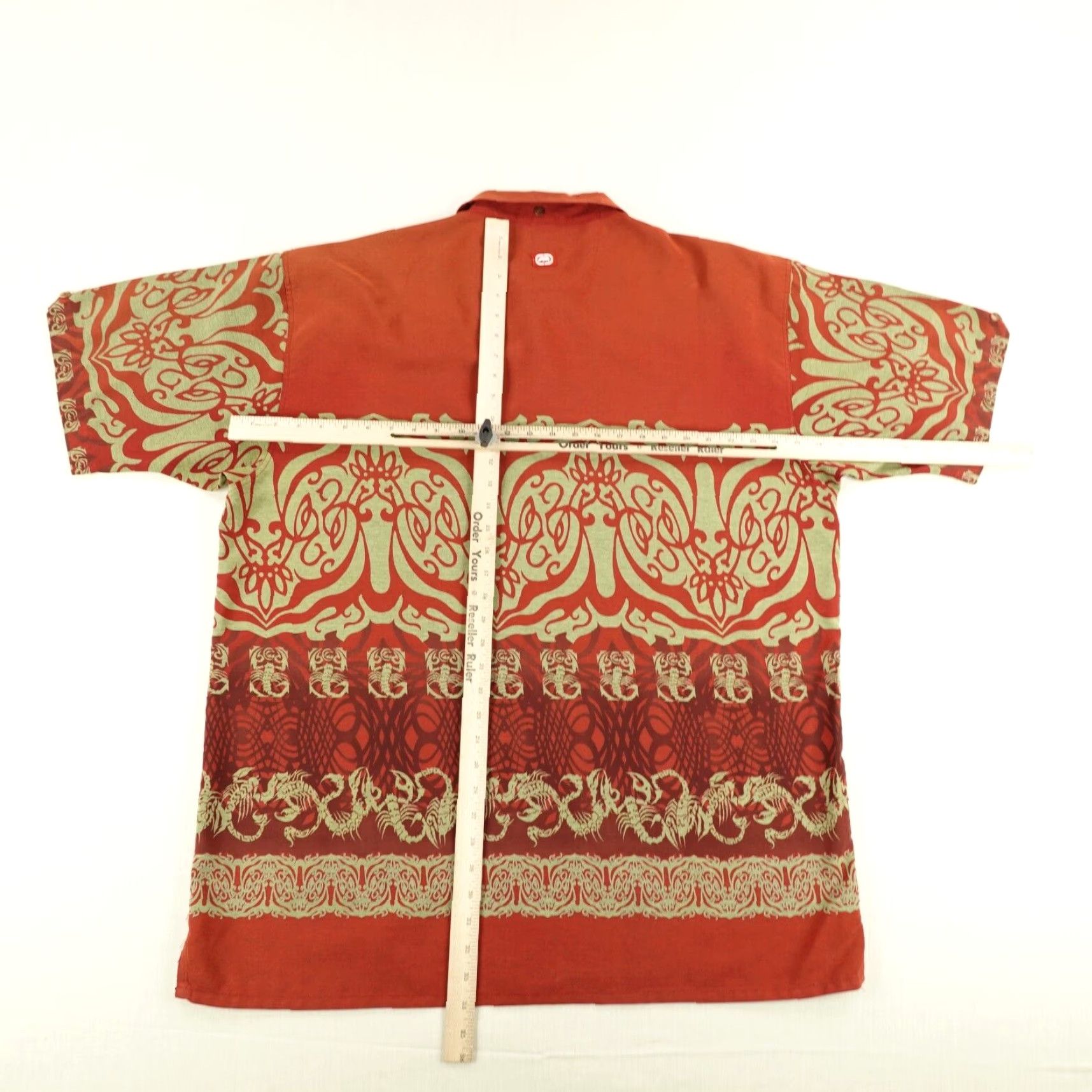Ecko Unltd. VINTAGE Ecko Unltd Shirt Mens 2XL Red Paisley Scorpions Button Up Hip Hop Y2K Shirt Size US XXL / EU 58 / 5 - 7 Thumbnail