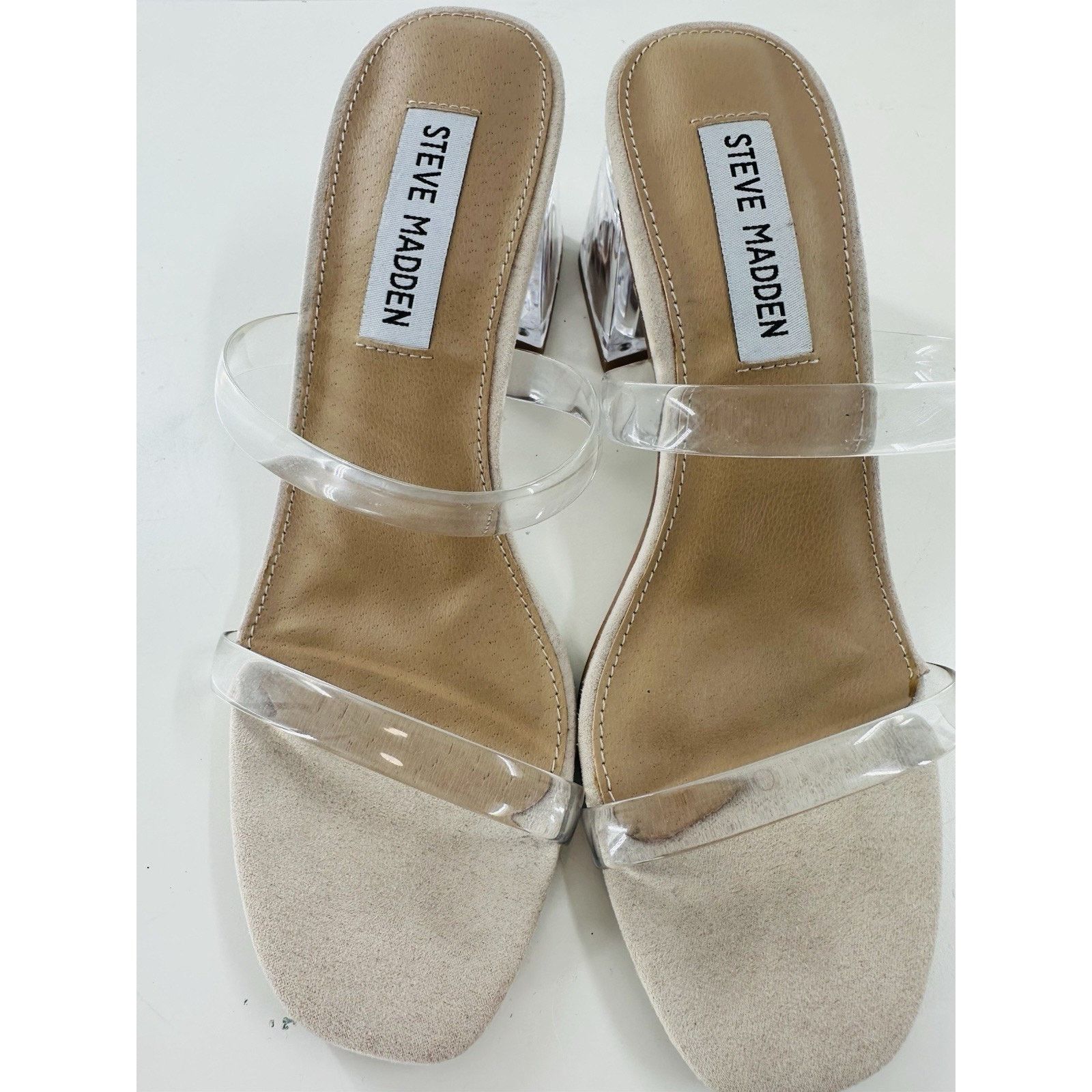 Steve Madden Steve Madden Women's Lilah High Heels Sandal Clear Straps Size US 6 / IT 36 - 11 Thumbnail