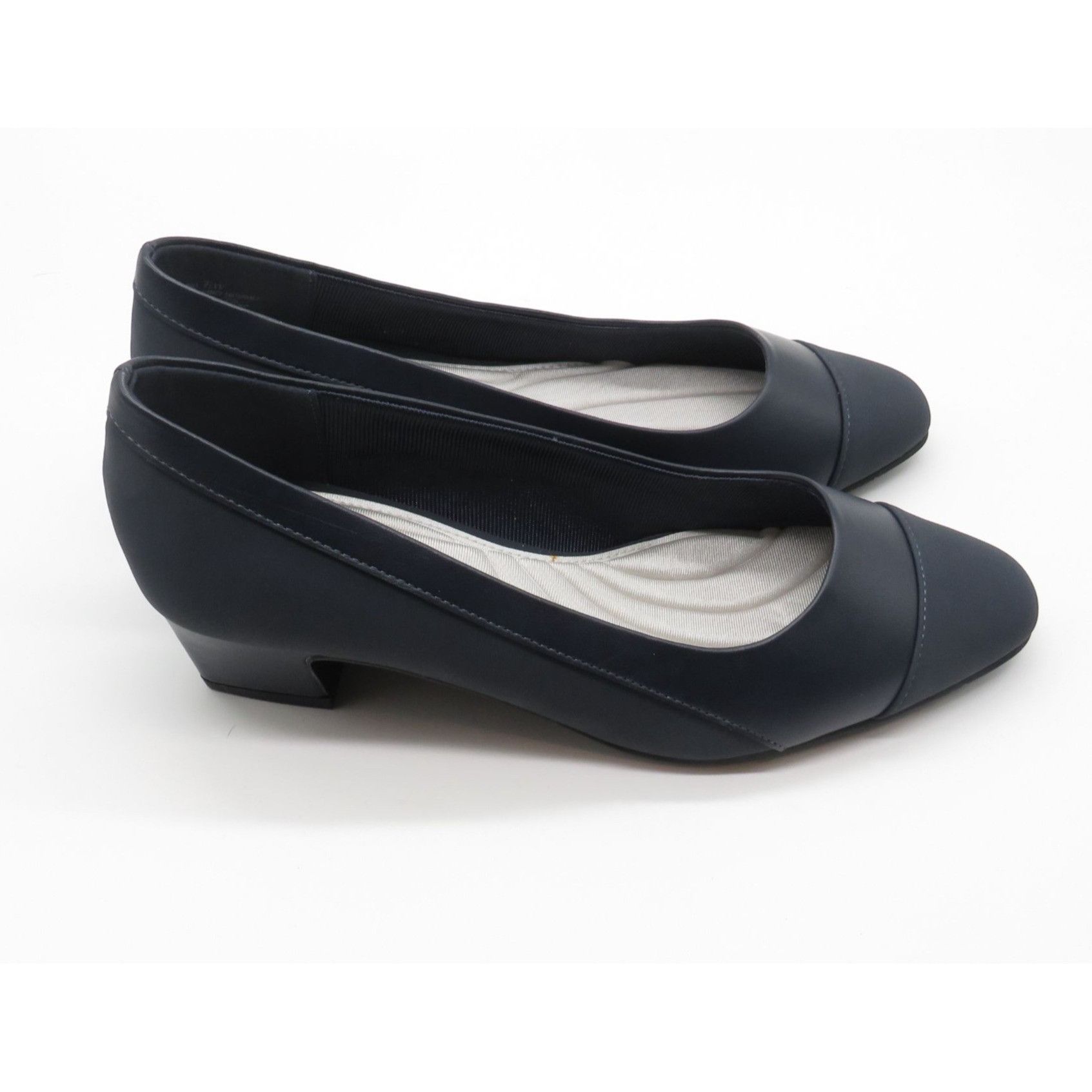 Other Easy Street Womens Navy Blue Low Heel Slip-On Comfort Shoes Size US 7.5 / IT 37.5 - 1 Thumbnail