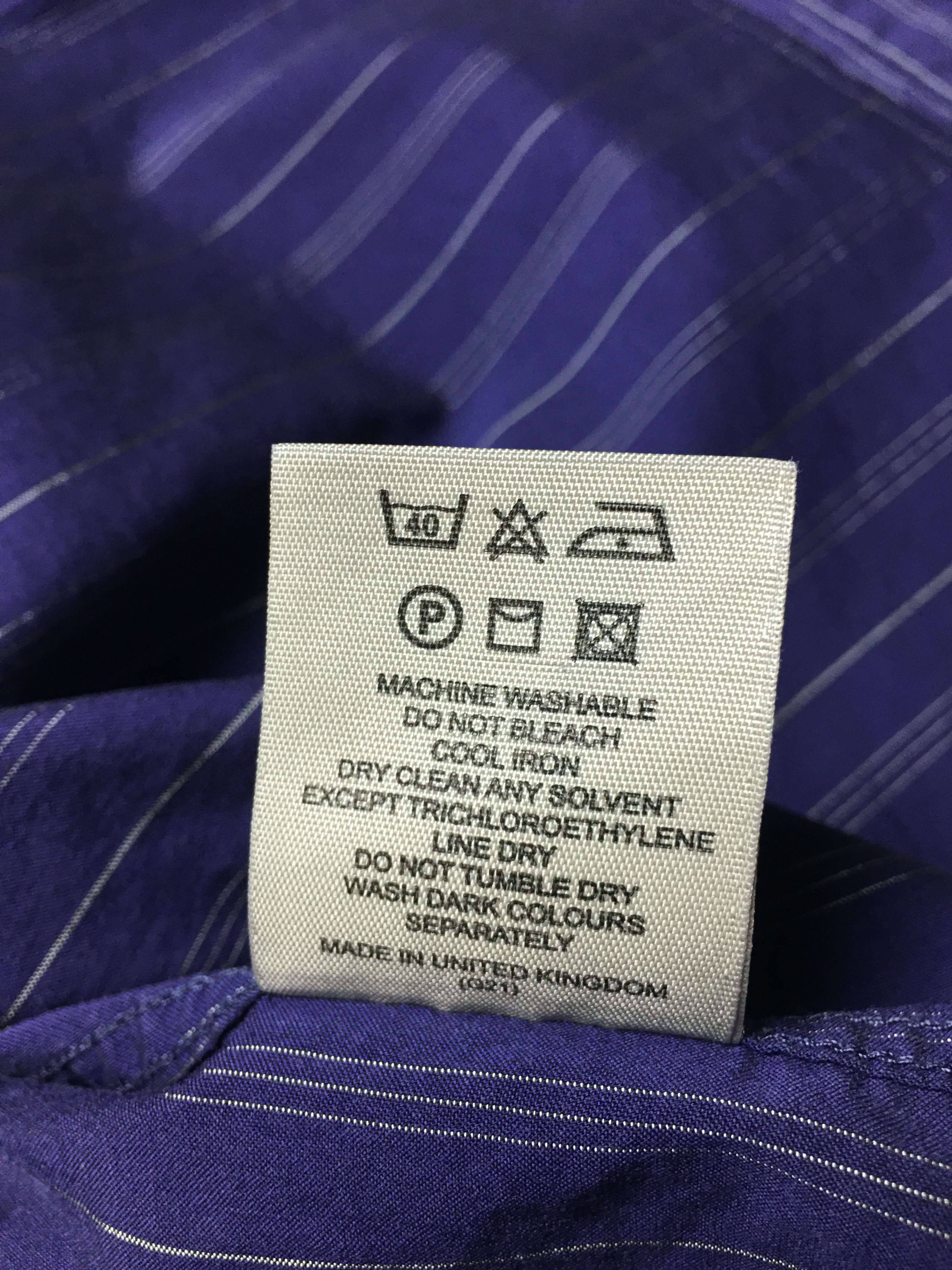 Burberry Burberry London Vintage Striped Shirt 43/17 Size 44S - 10 Thumbnail
