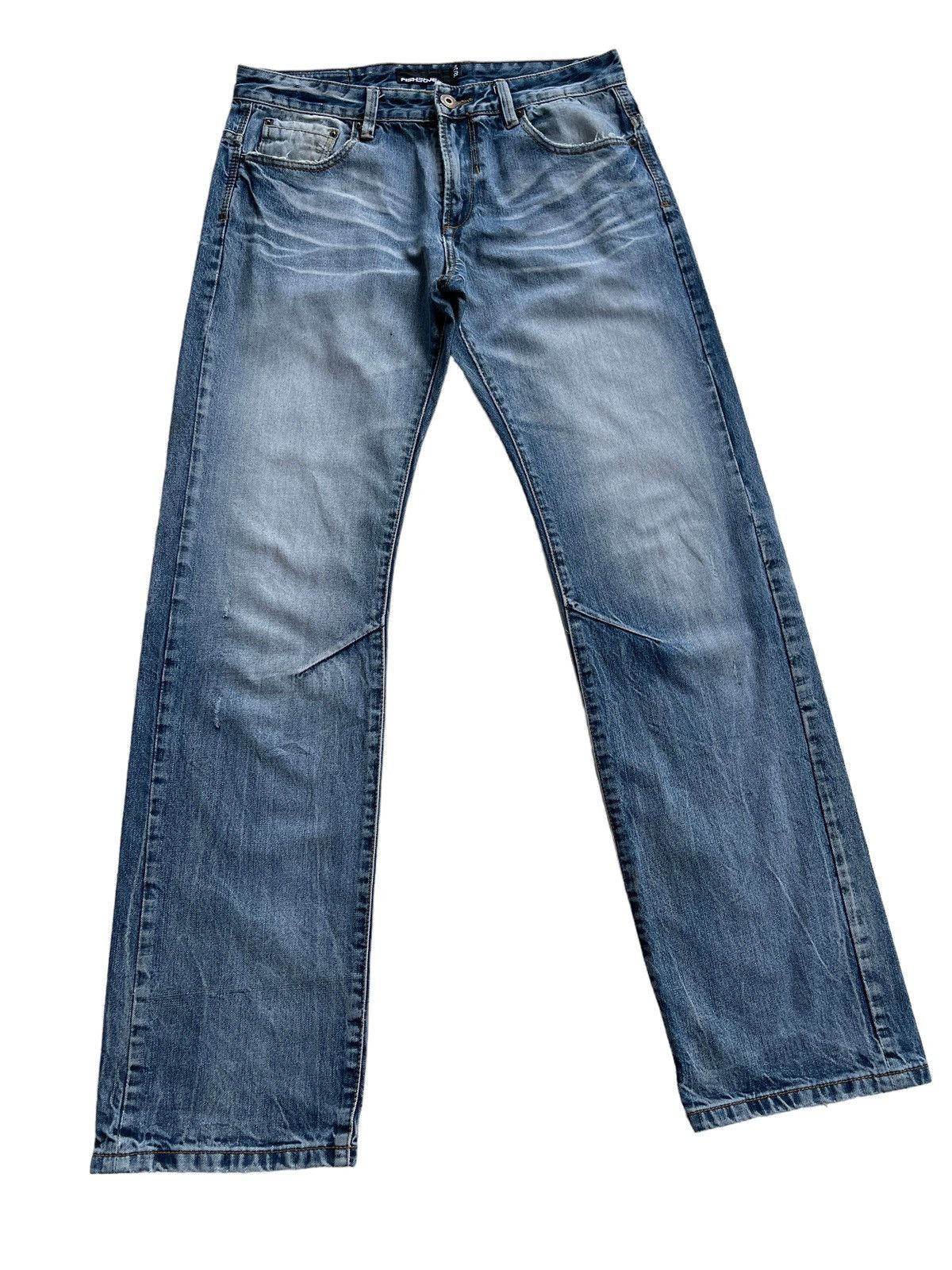 Japanese Brand Fishbone Japan Superior Distressed Rusty Denim Size US 32 / EU 48 - 5 Thumbnail