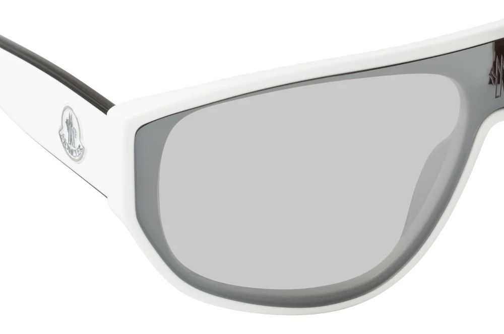 Moncler o1y0225 Size : OS / 99 mm Sunglasses in White/Grey Size ONE SIZE - 4 Thumbnail