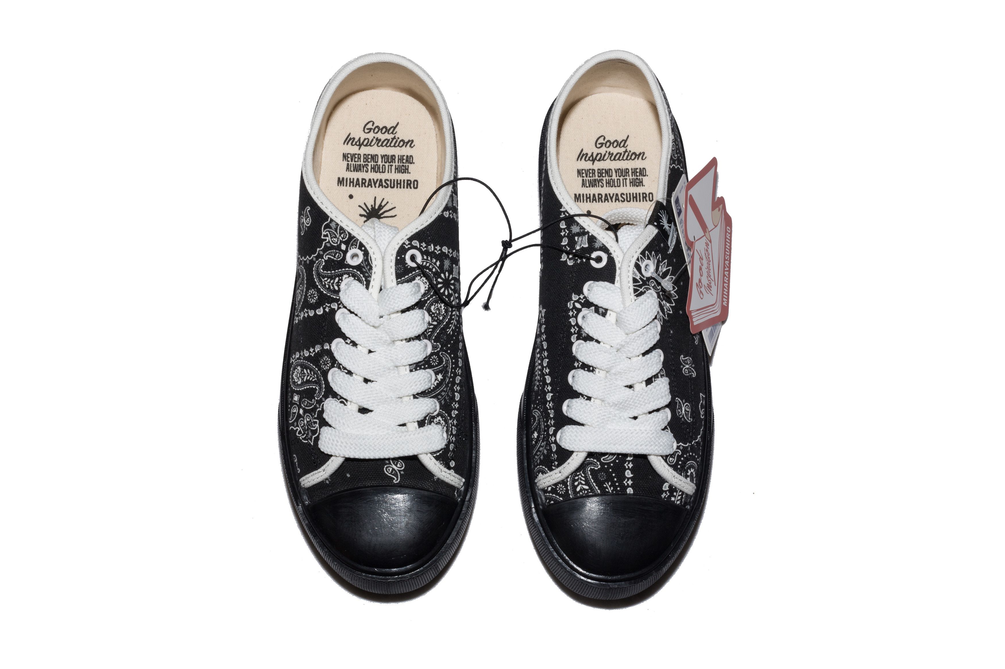 Maison MIHARA YASUHIRO Double Black Paisley Lace Up Court Shoes Size US 8.5 / EU 41-42 - 6 Thumbnail