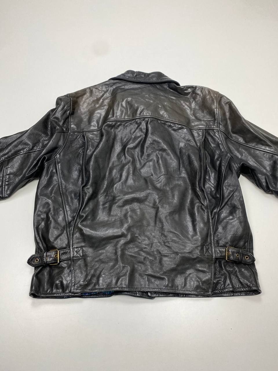 Vera Pelle Vera Pelle Black 52 Vintage Leather Jacket for Men Size US XL / EU 56 / 4 - 9 Thumbnail