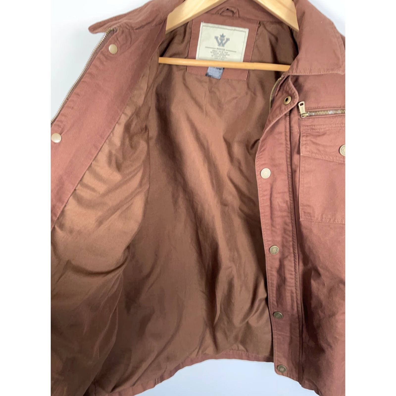 Vintage Wenven Jacket Men's Medium Brown Military Coat Cotton Jacket Short Zip Full Zip Pockets Vintage: No Size US M / EU 48-50 / 2 - 4 Thumbnail