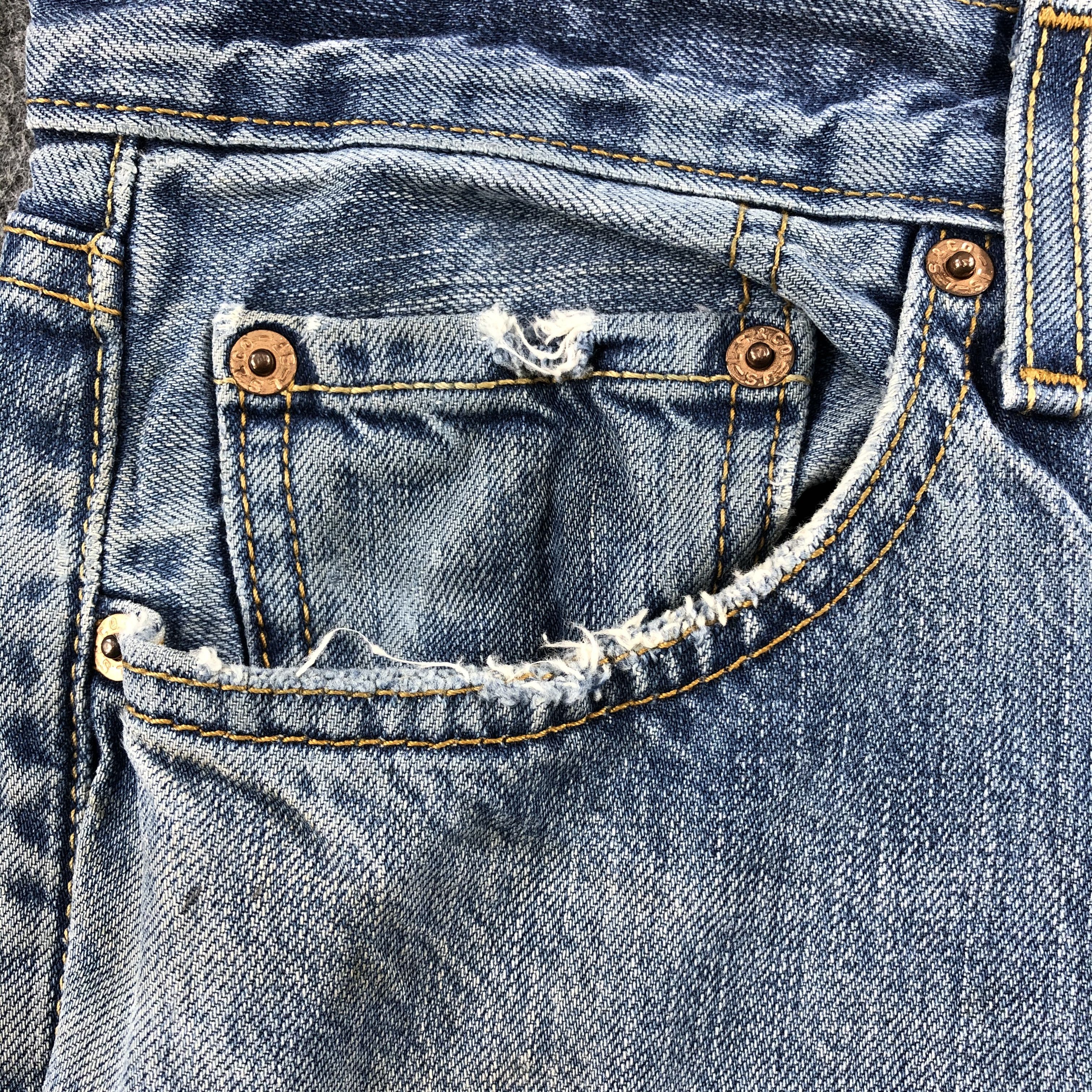 Levi's 90s Vintage Blue Wash Levis 501 Jeans-J1602 Size US 33 - 14 Thumbnail