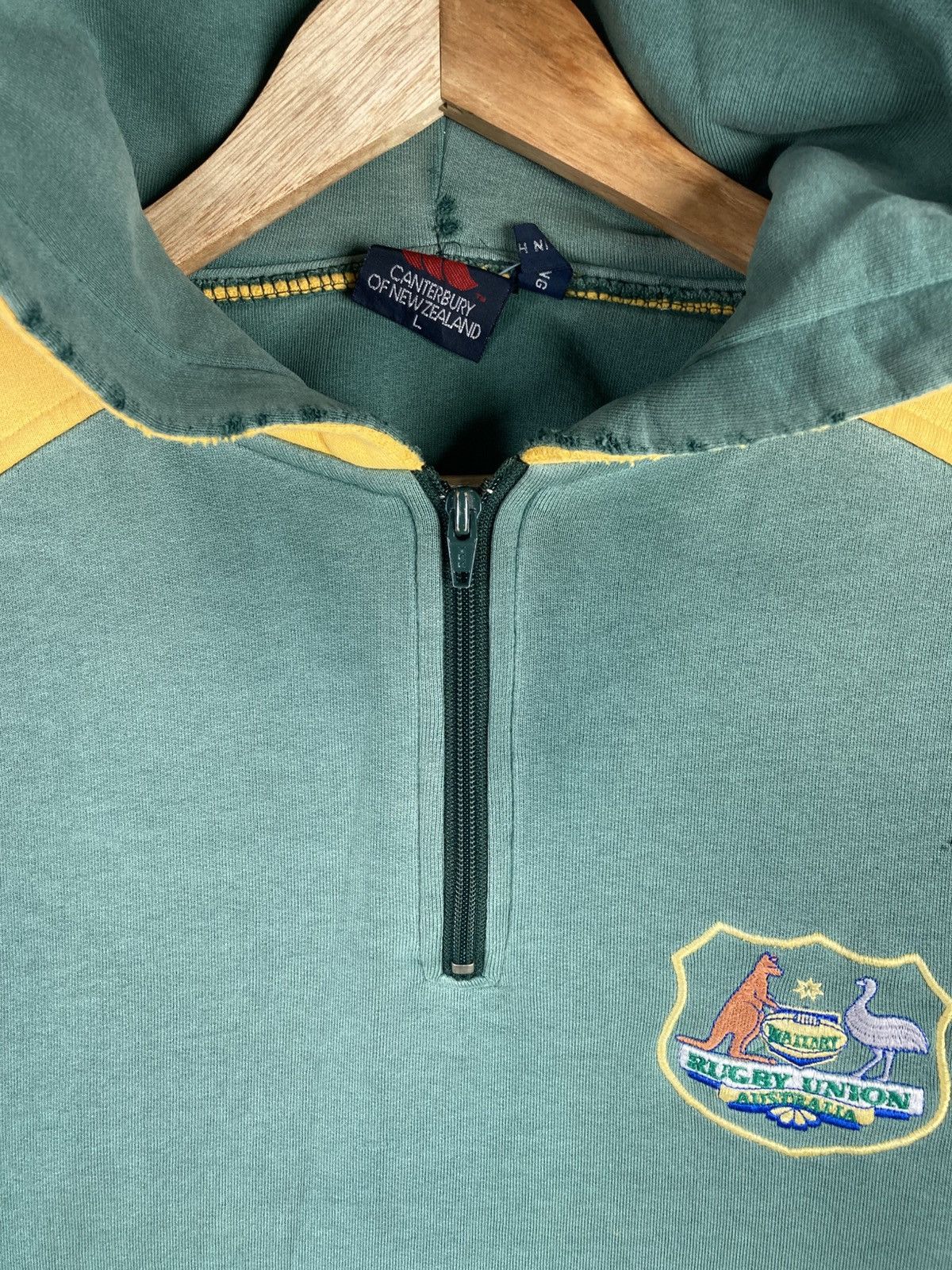 Canterbury of New Zealand Vintage CANTERBURY NEW ZEALAND Rugby Union Australia Hoodie Size L / US 10 / IT 46 - 7 Thumbnail