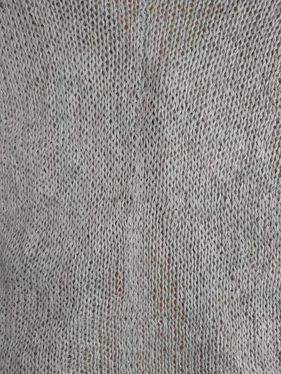 Issey Miyake PLANTATION CROCHET KNIT CARDIGAN BEIGE SIZE M Size M / US 6-8 / IT 42-44 - 6 Thumbnail