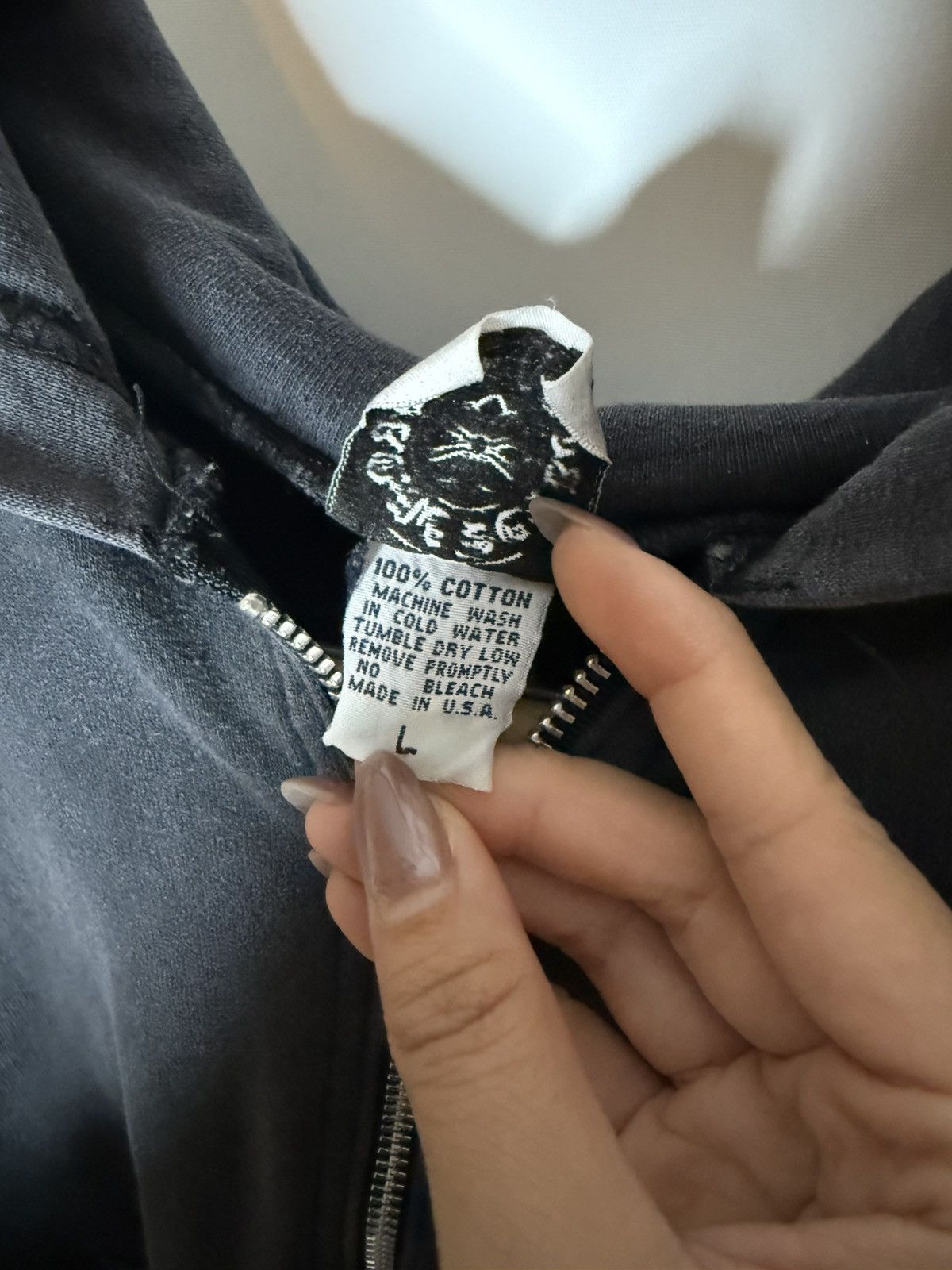 Chrome Hearts × Designer LEATHER CROSS PATCH CHROME HEARTS HOODIE Size XS / US 0-2 / IT 36-38 - 7 Thumbnail