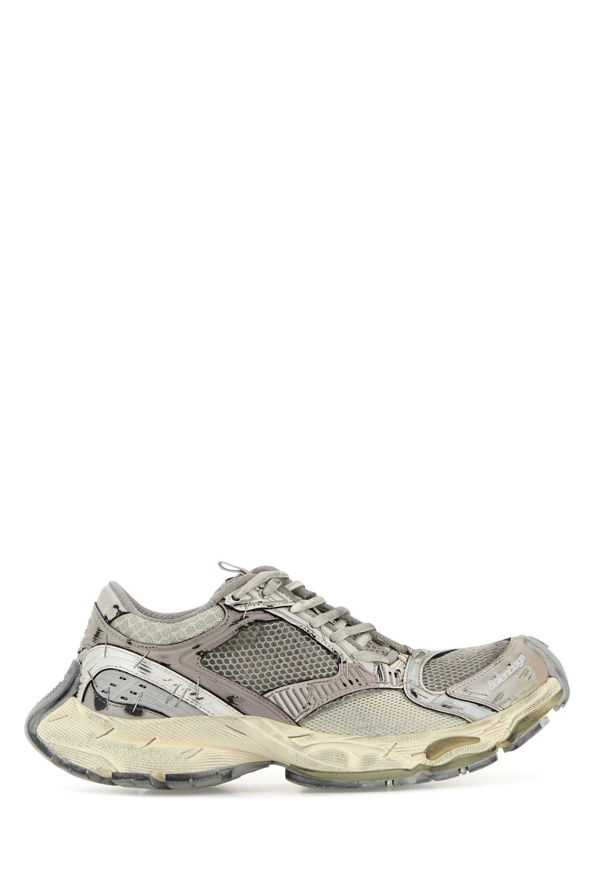 Balenciaga Multicolor Synthetic Leather And Mesh Stapler Sneakers Size US 8 / IT 38 - 1 Thumbnail