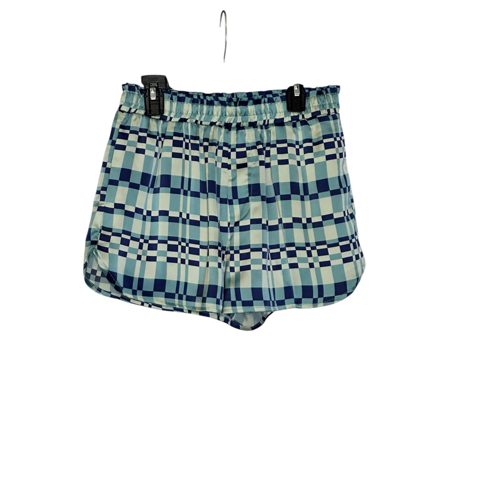 Forever 21 Forever 21 blue satin check print shorts size Medium Size 28" / US 6 / IT 42 - 5 Thumbnail