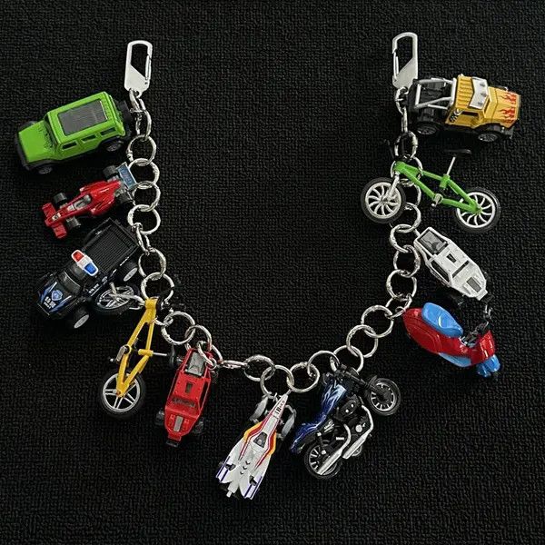 Jewelry Multi-Color Vehicle Charm Keychain, Metal Keyring Size ONE SIZE - 2 Thumbnail