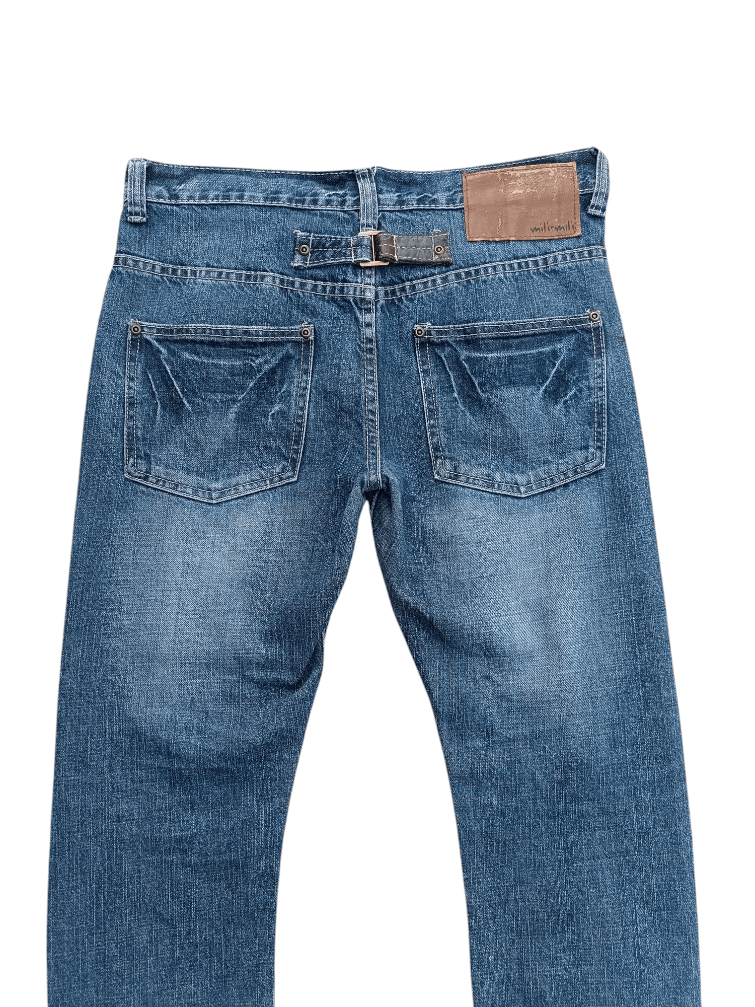 Japanese Brand Japanese Brand Mili Mili Whiskers Faded & Buckle Jeans E231 Size US 32 / EU 48 - 5 Thumbnail