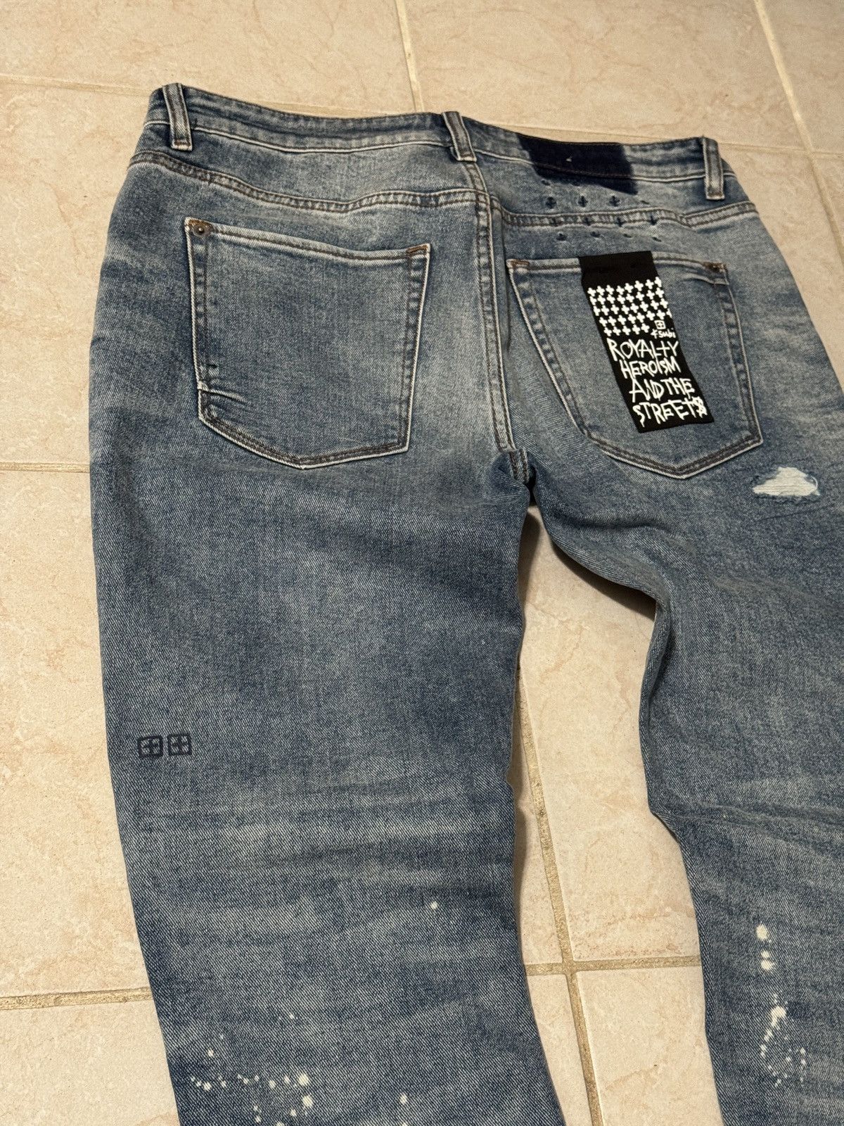Ksubi Ksubi Blue Van Winkle North Trashed Jeans Size US 33 - 3 Thumbnail