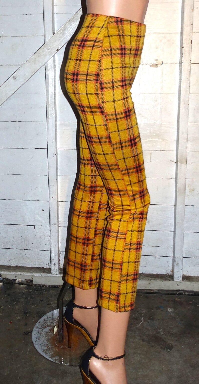 Urban Outfitters Urban Outfitters Mustard Plaid Pants XS Size 22" - 6 Thumbnail