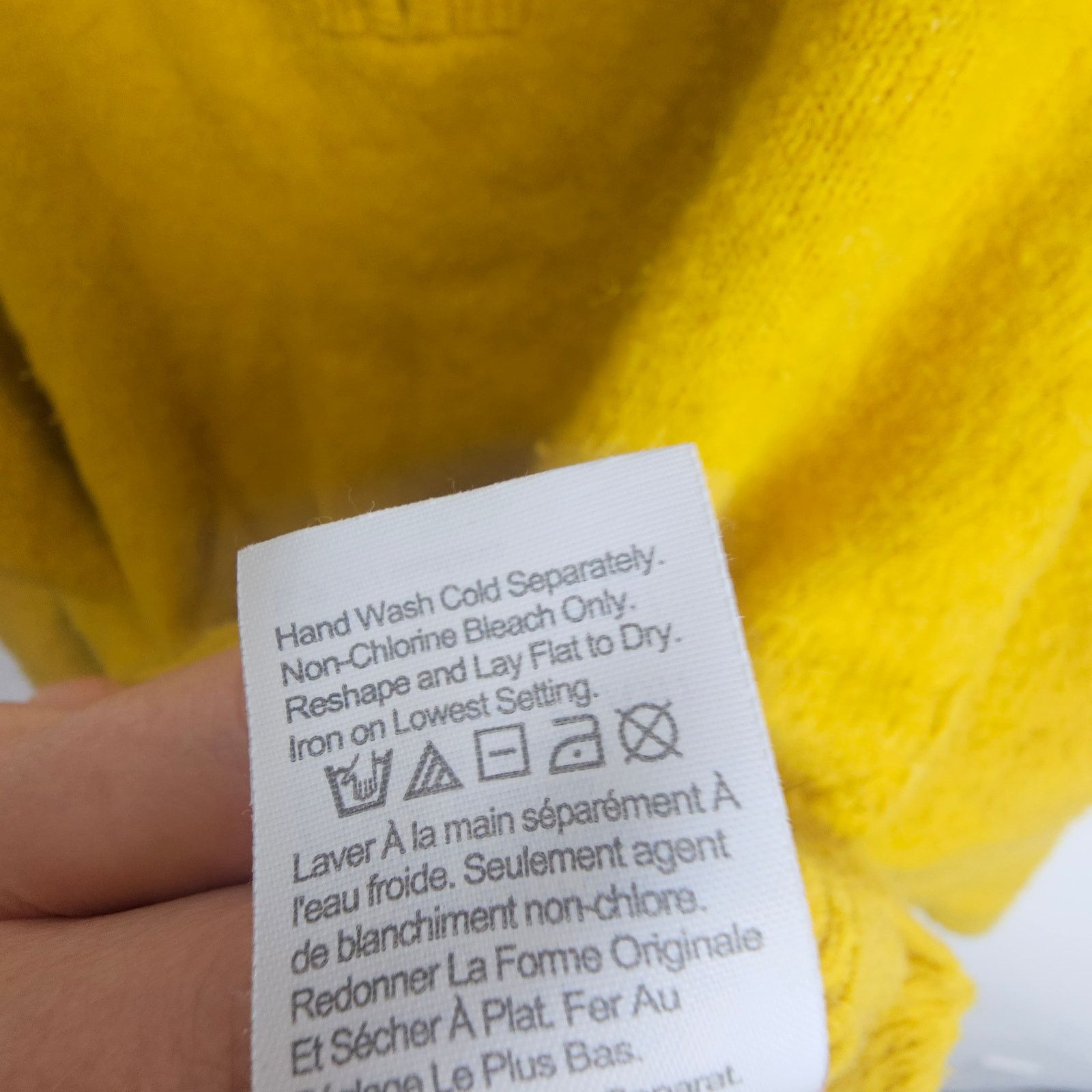 J.Crew J. Crew Womens Wool Alpaca Sweater Plus Size 2X Yellow Size XXL / US 16-18 / IT 52-54 - 9 Thumbnail