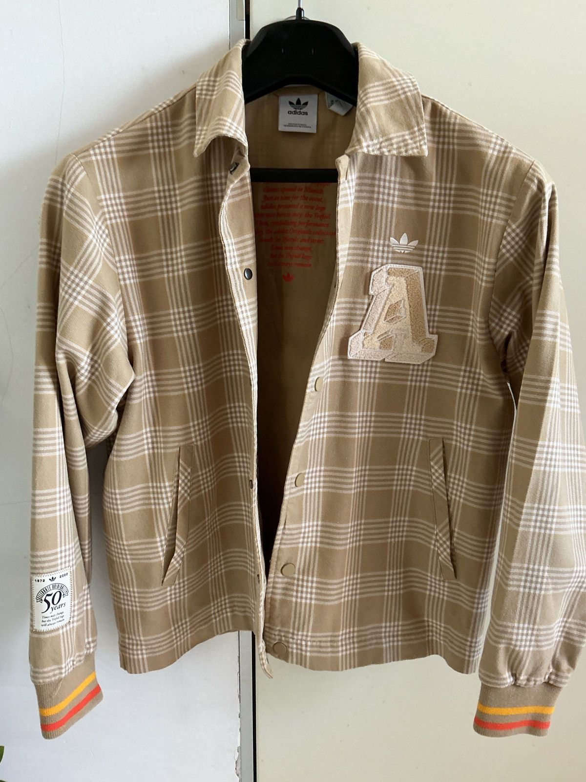 Adidas Adidas Originals Anniversary Plaid Jacket - Big Embroidery Size US M / EU 48-50 / 2 - 1 Thumbnail