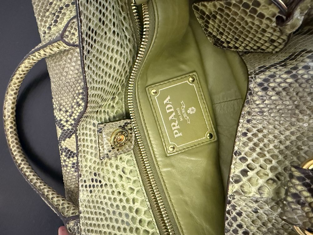 Prada Prada Python Leather Bag Size ONE SIZE - 6 Thumbnail