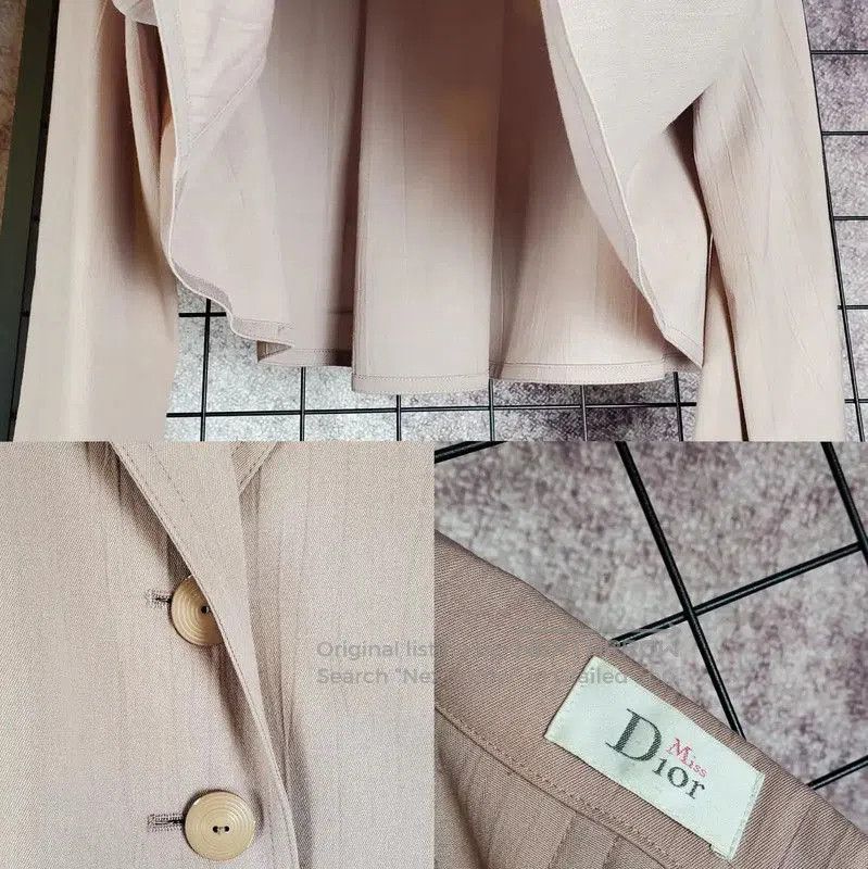 Dior Dior Coral Pink Wool Blend Cropped Cardigan . Size M / US 6-8 / IT 42-44 - 7 Thumbnail