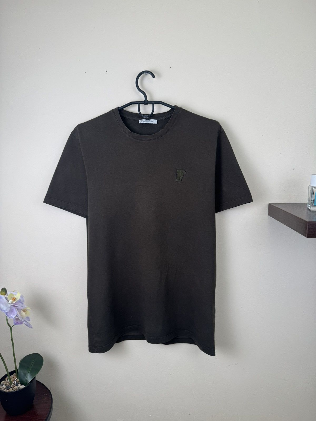 Versace Versace Collection T-Shirt Men Dark Green Logo Size S Olive Size US S / EU 44-46 / 1 - 1 Thumbnail