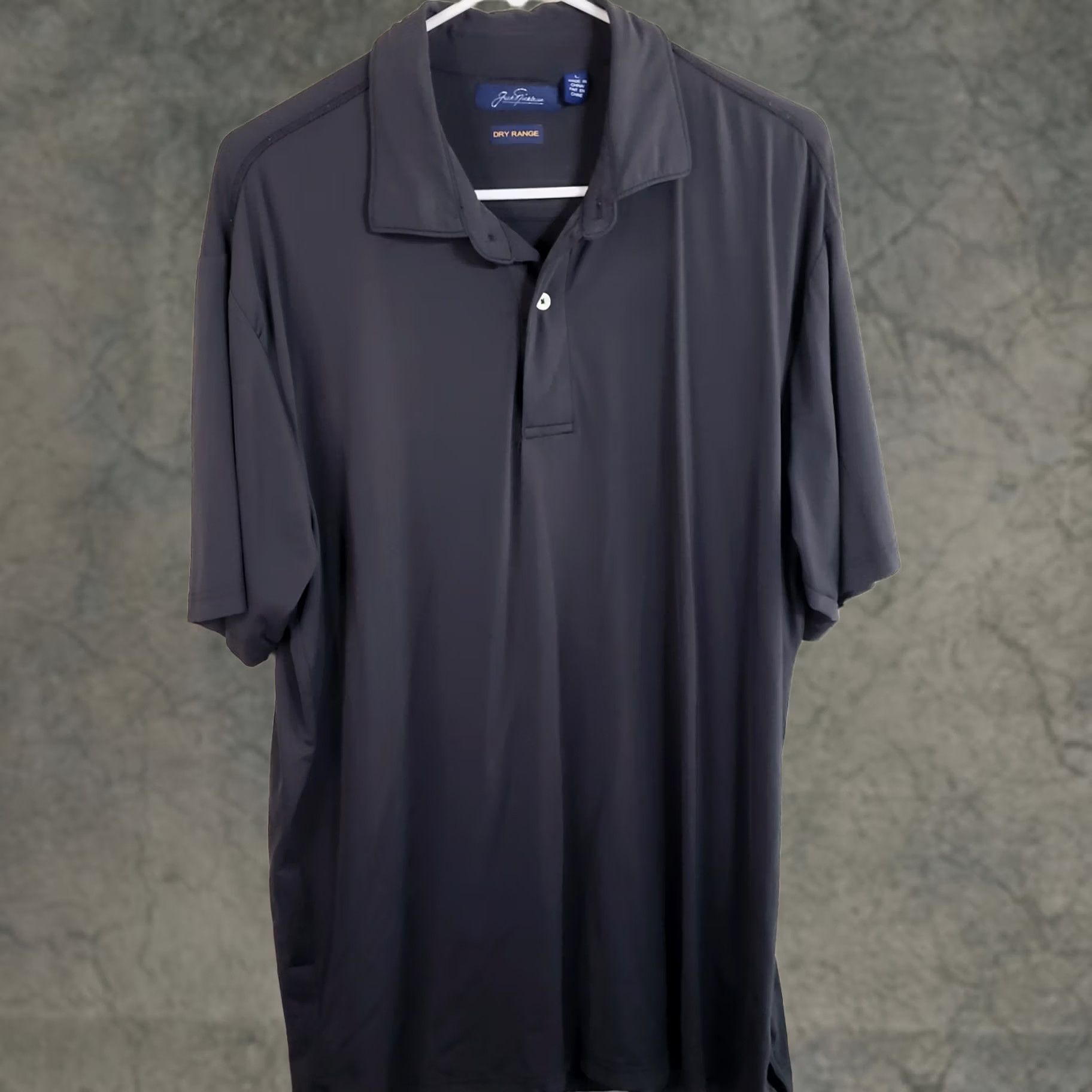 Vintage Jack Nicklaus Polo Shirt Men's L Black Short Sleeve Nylon Spandex Golf Casual Breathable Logo Shirt | Regular Fit Size US L / EU 52-54 / 3 - 1 Thumbnail