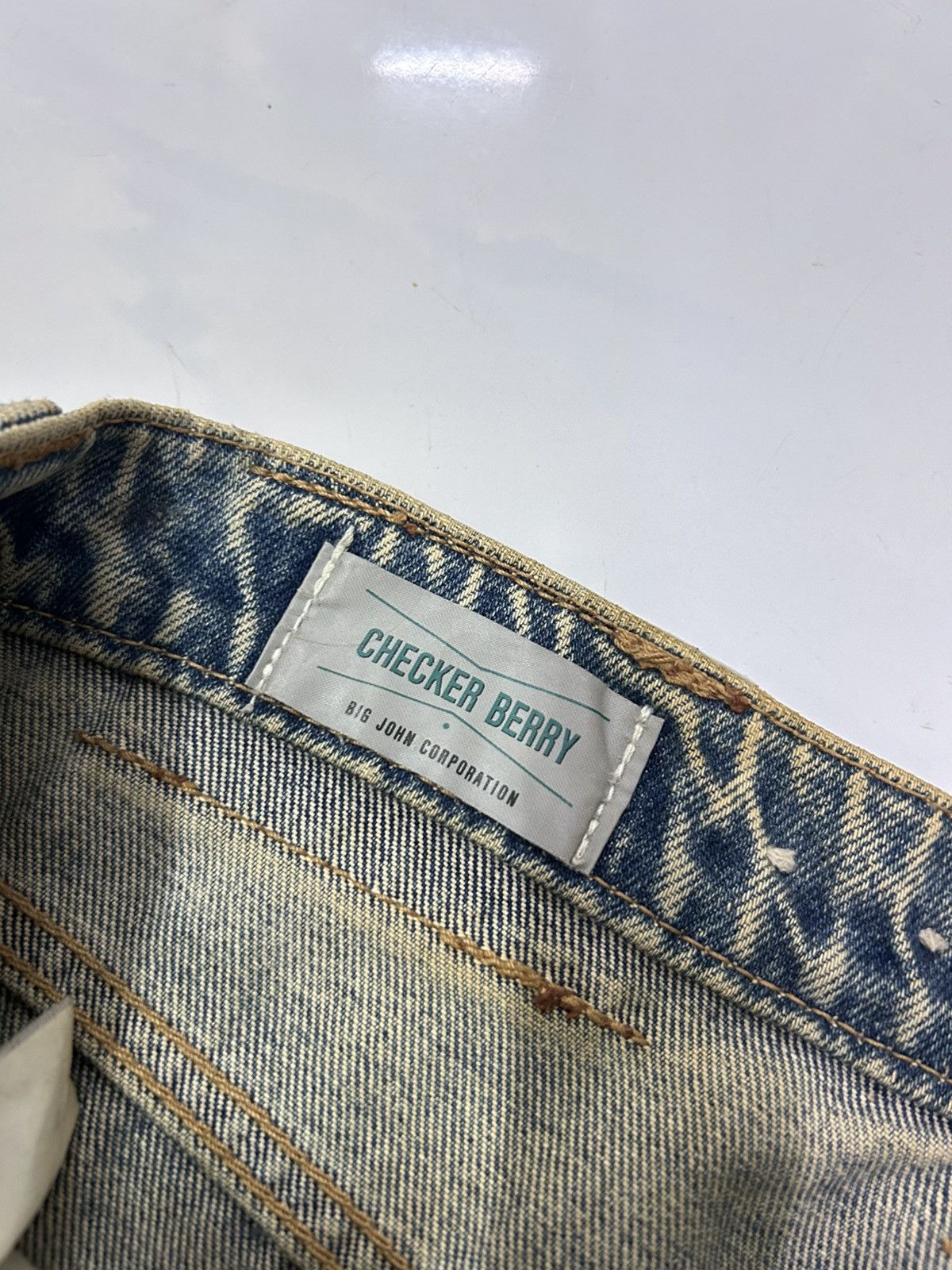 Japanese Brand Vintage Japanese Mud wash Distressed Tapered Jeans Size US 30 / EU 46 - 22 Thumbnail