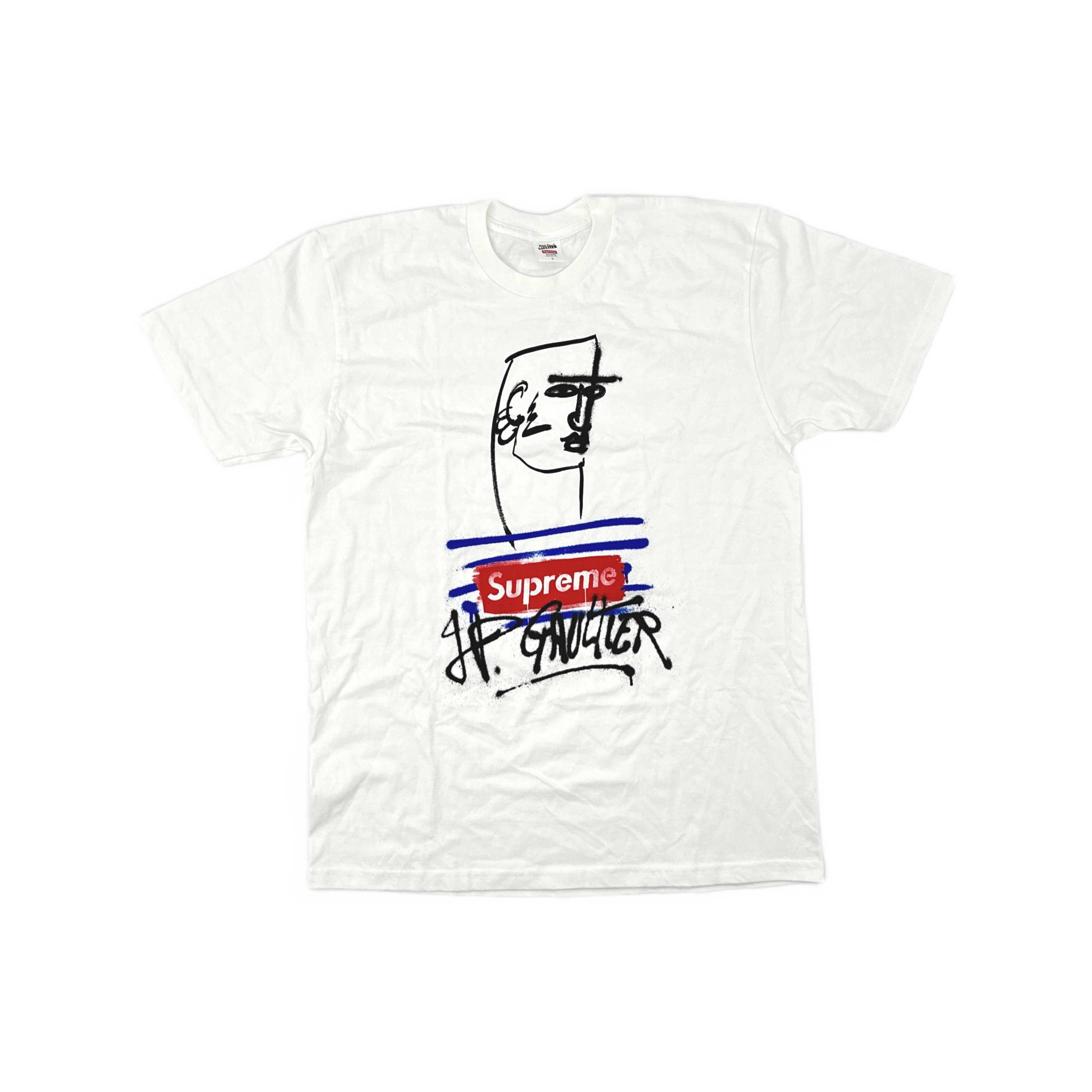 Supreme Supreme x Jean Paul Gaultier Logo T-Shirt Size L Size US L / EU 52-54 / 3 - 1 Thumbnail