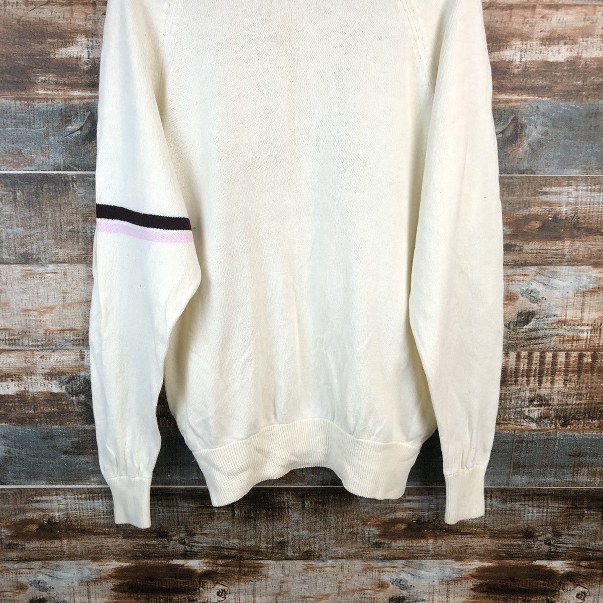 Vintage DL Yonex japan vintage White Knitwear #C751 Size US M / EU 48-50 / 2 - 17 Thumbnail