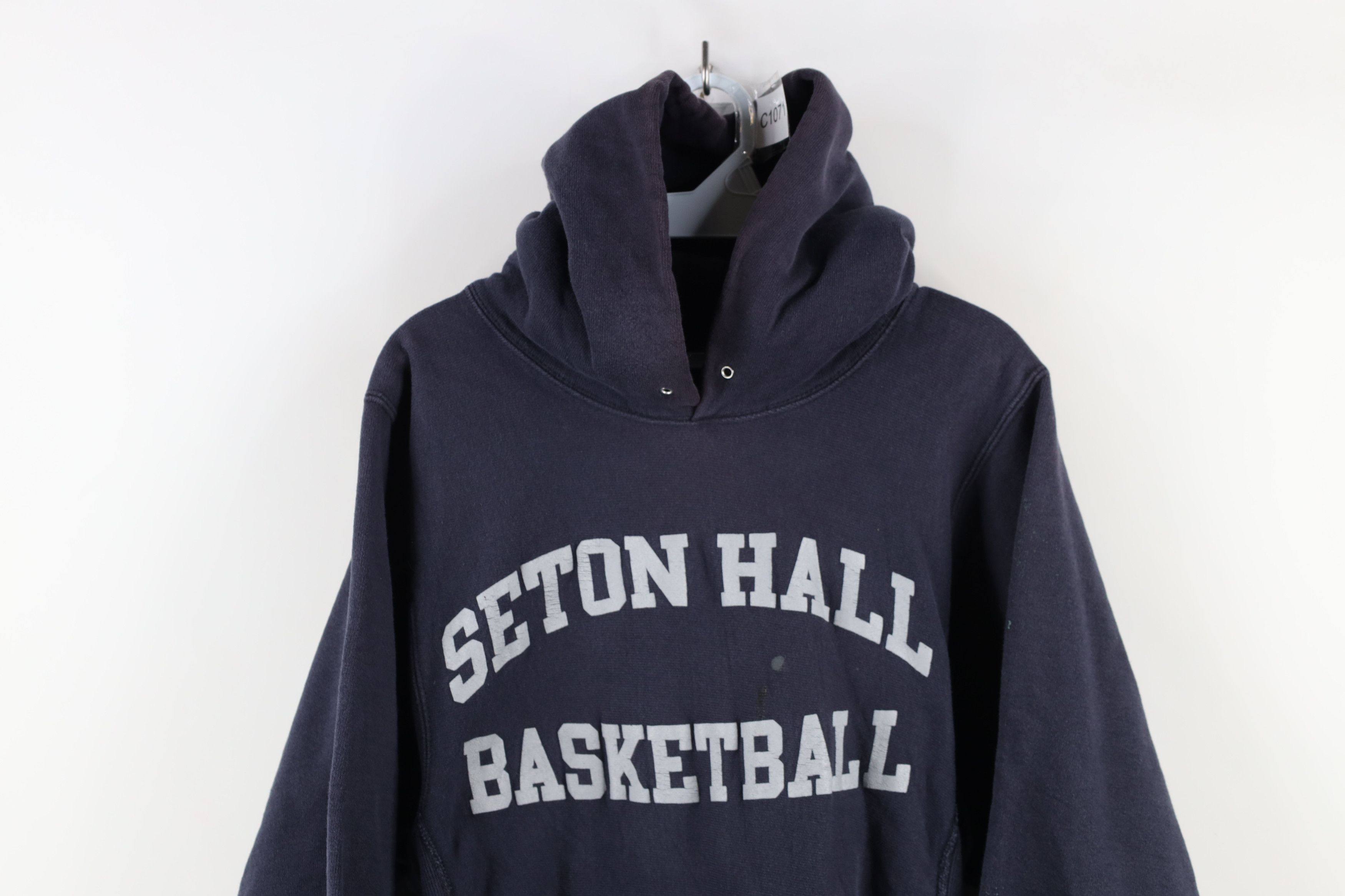 Vintage Vintage 80s 90s Sand Knit Basketball Reverse Weave Hoodie Size US S / EU 44-46 / 1 - 2 Thumbnail