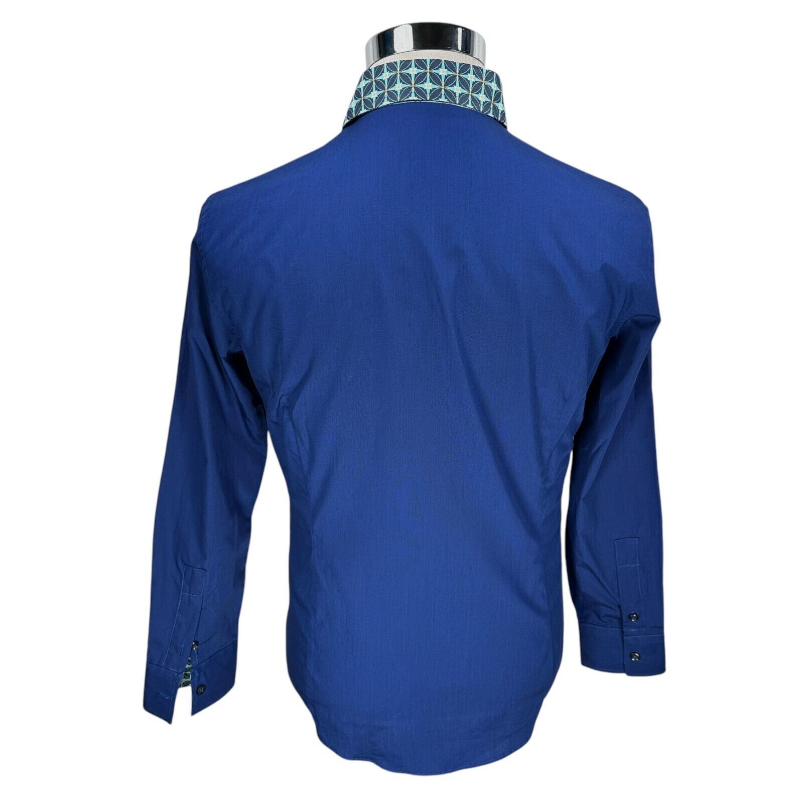 Just Cavalli Just Cavalli Dress Shirt Men’s 46 Blue Long Sleeve Button-Up Size US S / EU 44-46 / 1 - 6 Thumbnail