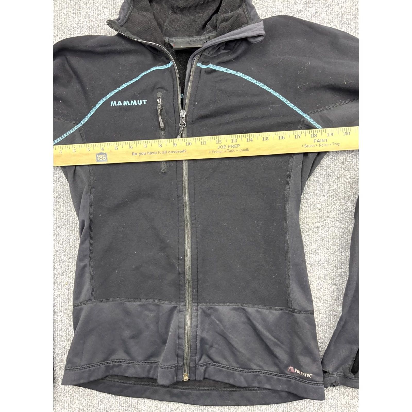 Mammut Mammut Jacket Womens Medium Black Polartec Hooded Full Zip Lightweight Activewear Layering (No N/A) Size M / US 6-8 / IT 42-44 - 4 Thumbnail